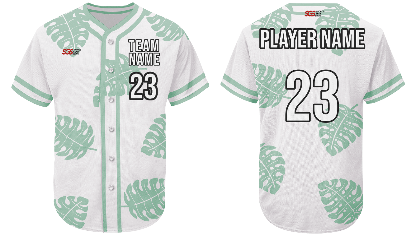 Custom falling leaves nature adult youth unisex softball jersey - Jersey