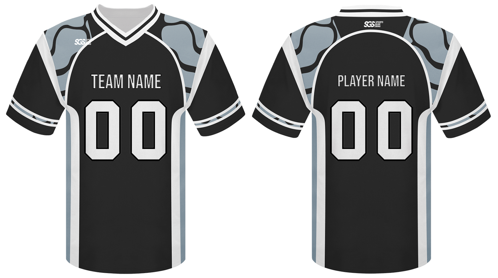 Custom side panel abstract adult youth unisex football jersey - Jersey