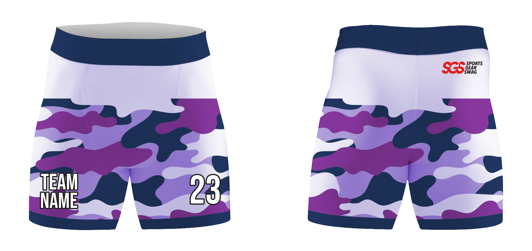 Custom compression dance shorts high clouds design - Dance-shorts