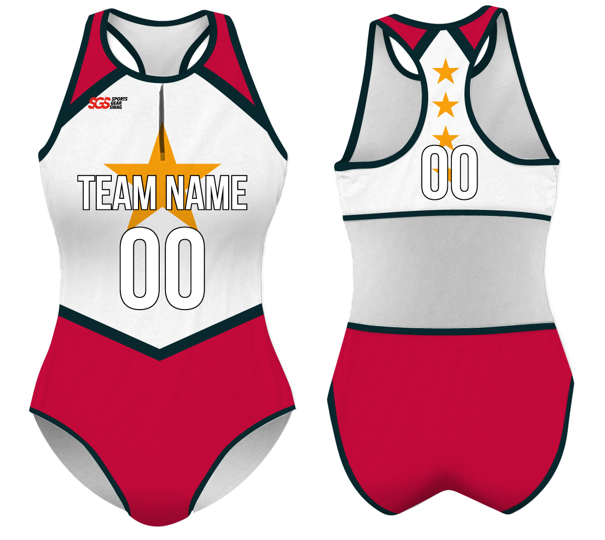 Custom water women speed suit sparkling stars - Women-water-speed-suits