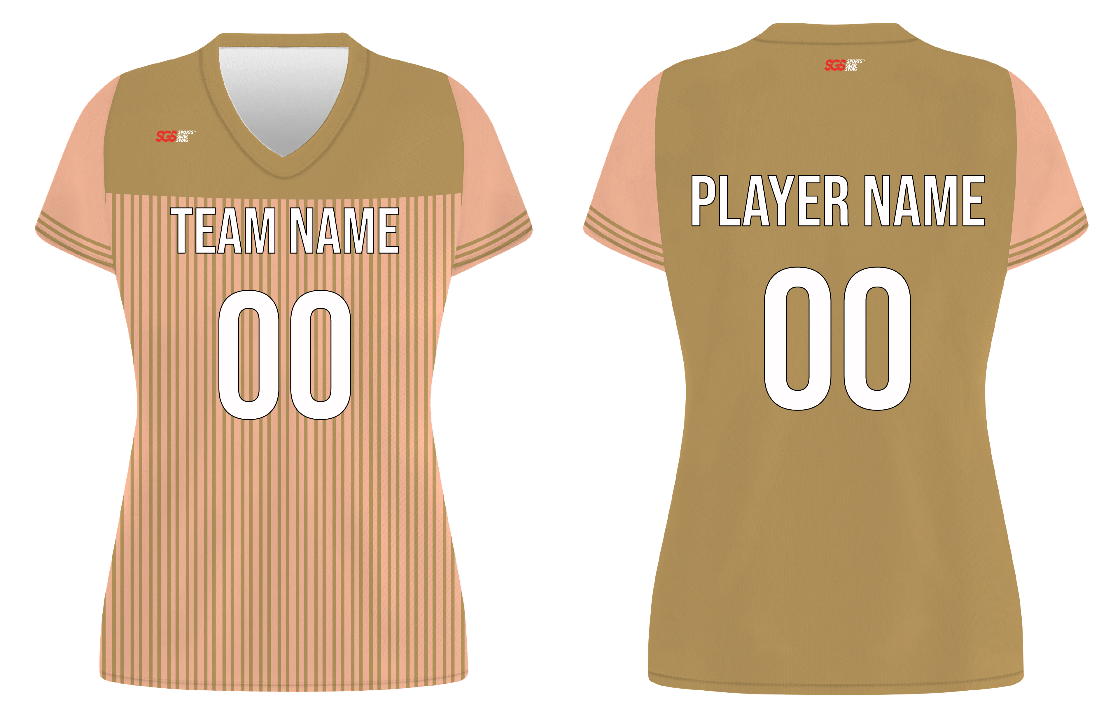 Custom stripes lines adult youth volleyball jersey - Jersey