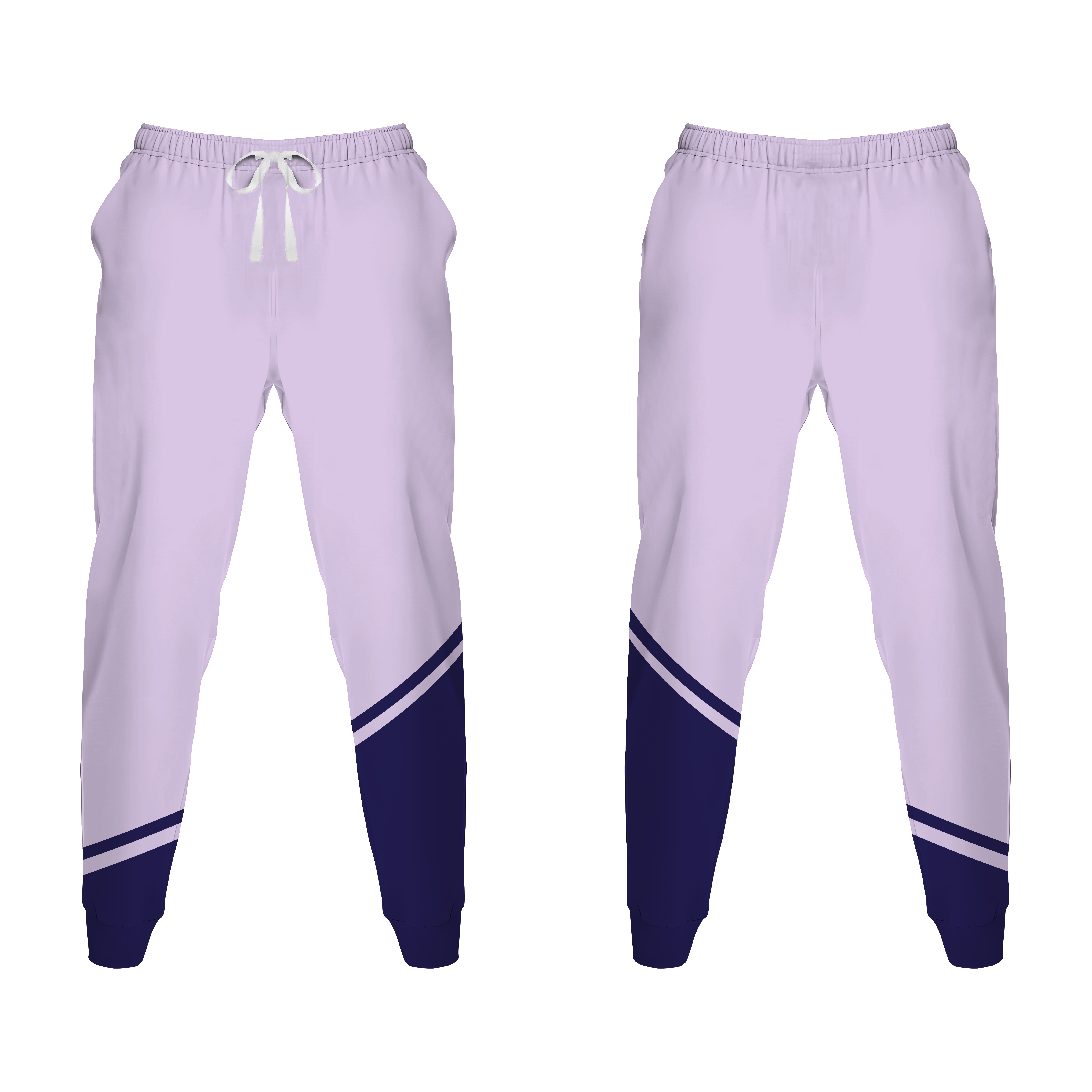 Custom scrubs tight knit bottom cobalt mist - Scrub-pants
