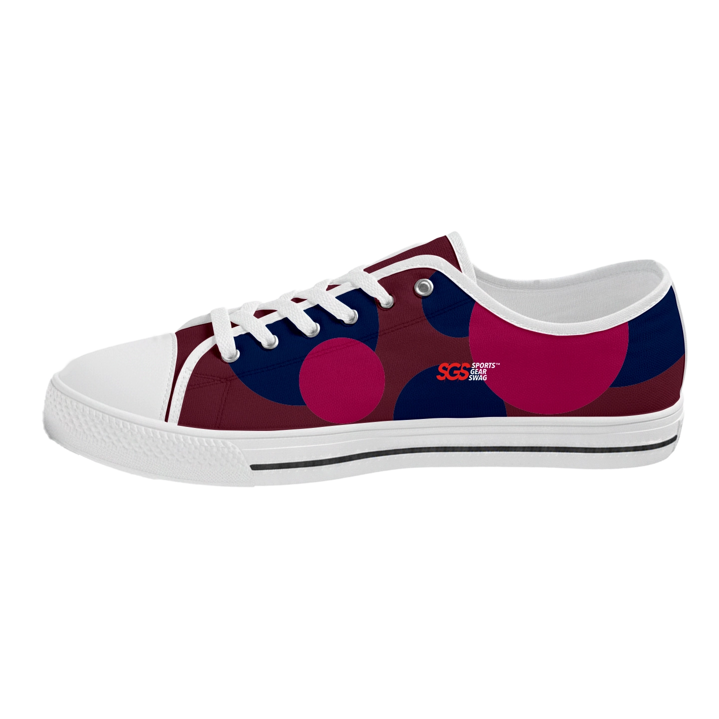 Custom low top canvas shoes white runner - Low-top-shoes