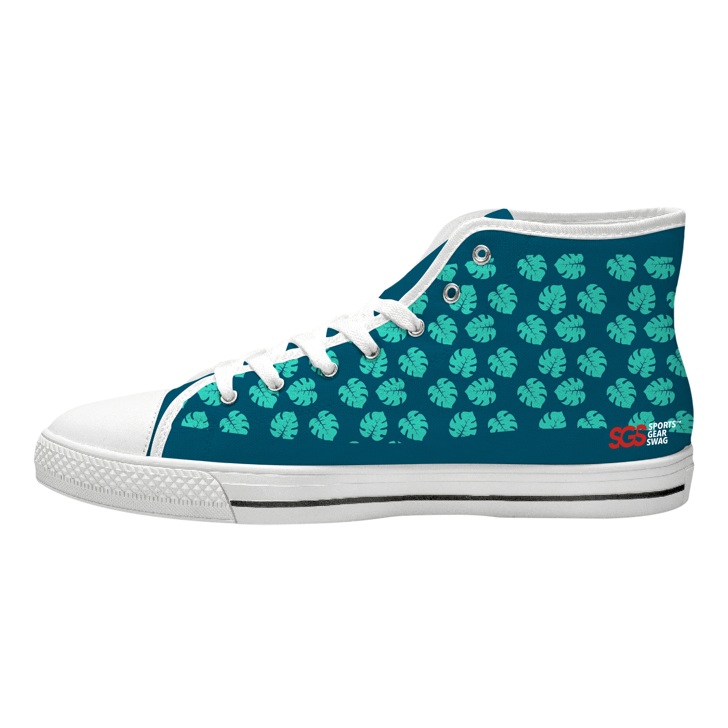 Custom high top canvas shoes white inspired terrain - High-top-shoes
