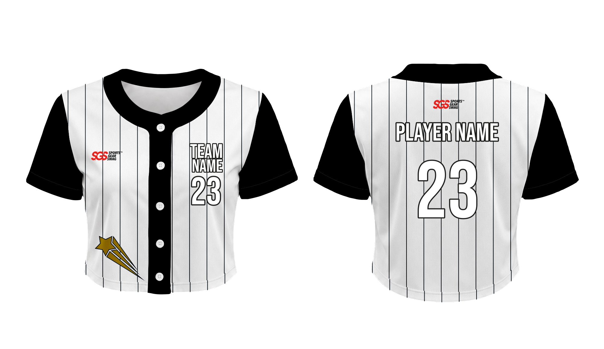 Custom street style cropped adult youth unisex baseball jersey - Cropped-baseball-jerseys