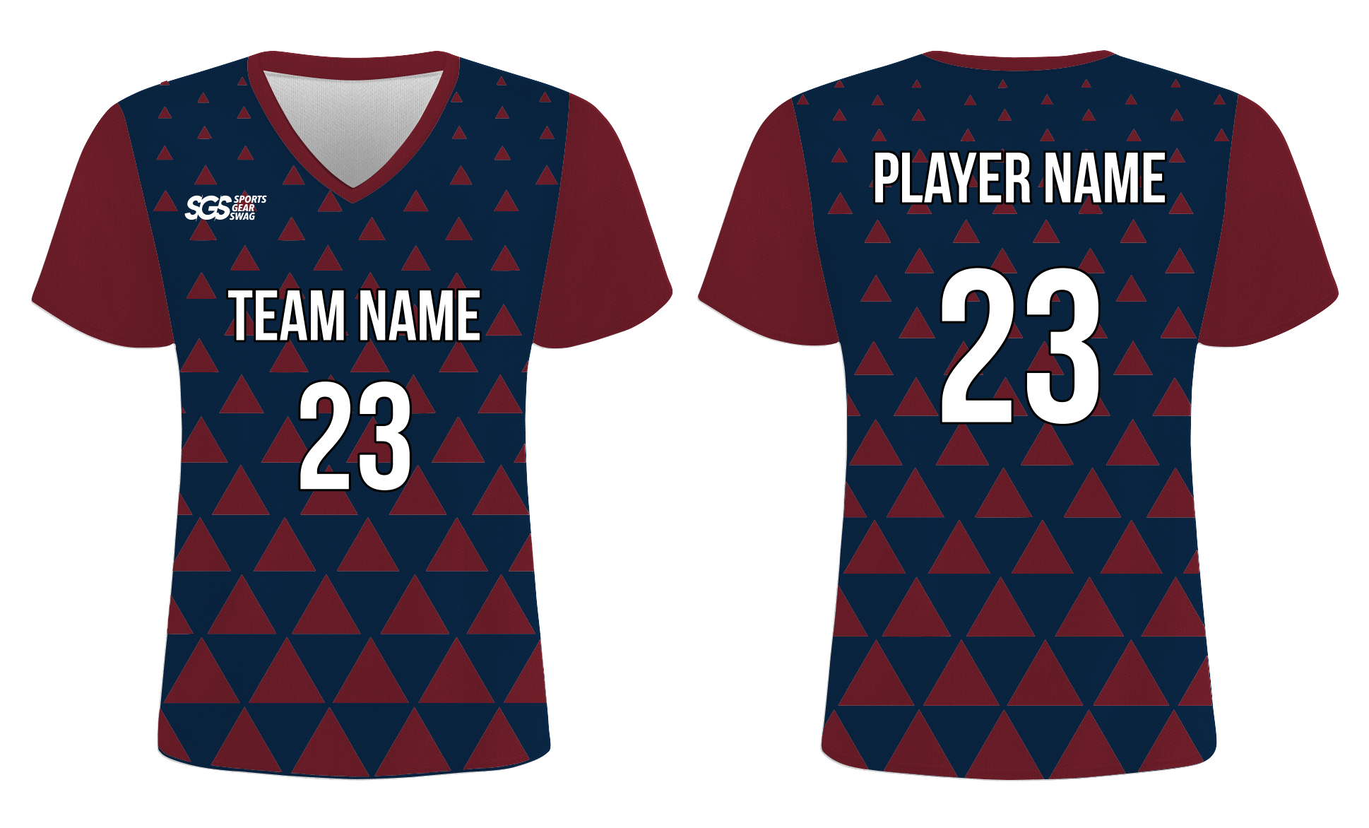 Custom pyramid shapes adult youth soccer jersey - Jersey