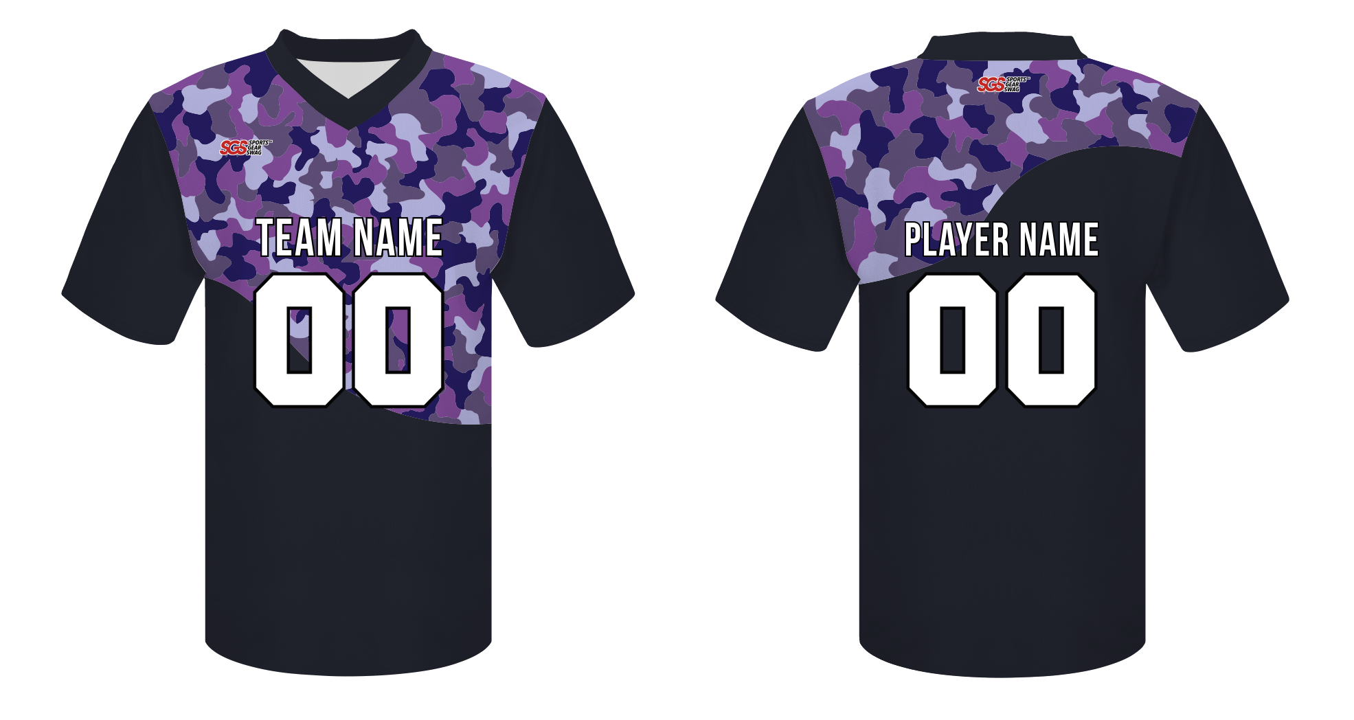 Custom painted camo adult youth unisex football jersey - Jersey