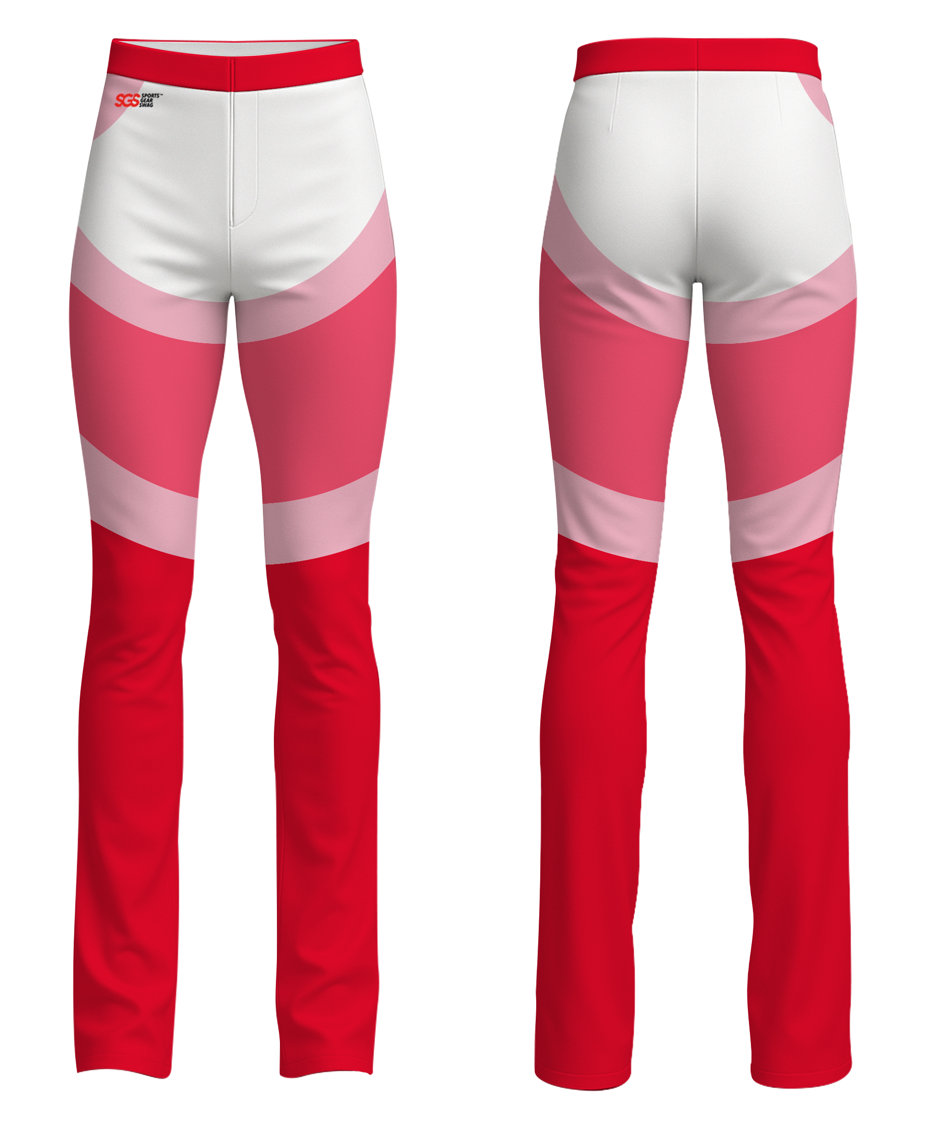 Custom figure skating pants adult youth unisex arctic wave - Figure-skating-pants