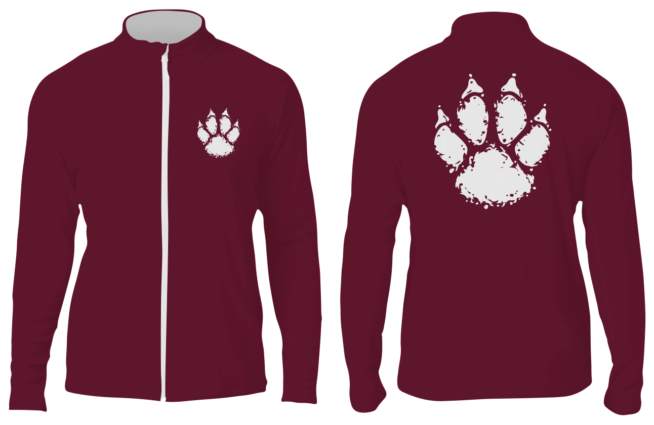 Custom paw design long sleeve adult youth unisex full zip jacket - Shirt-long-sleeve