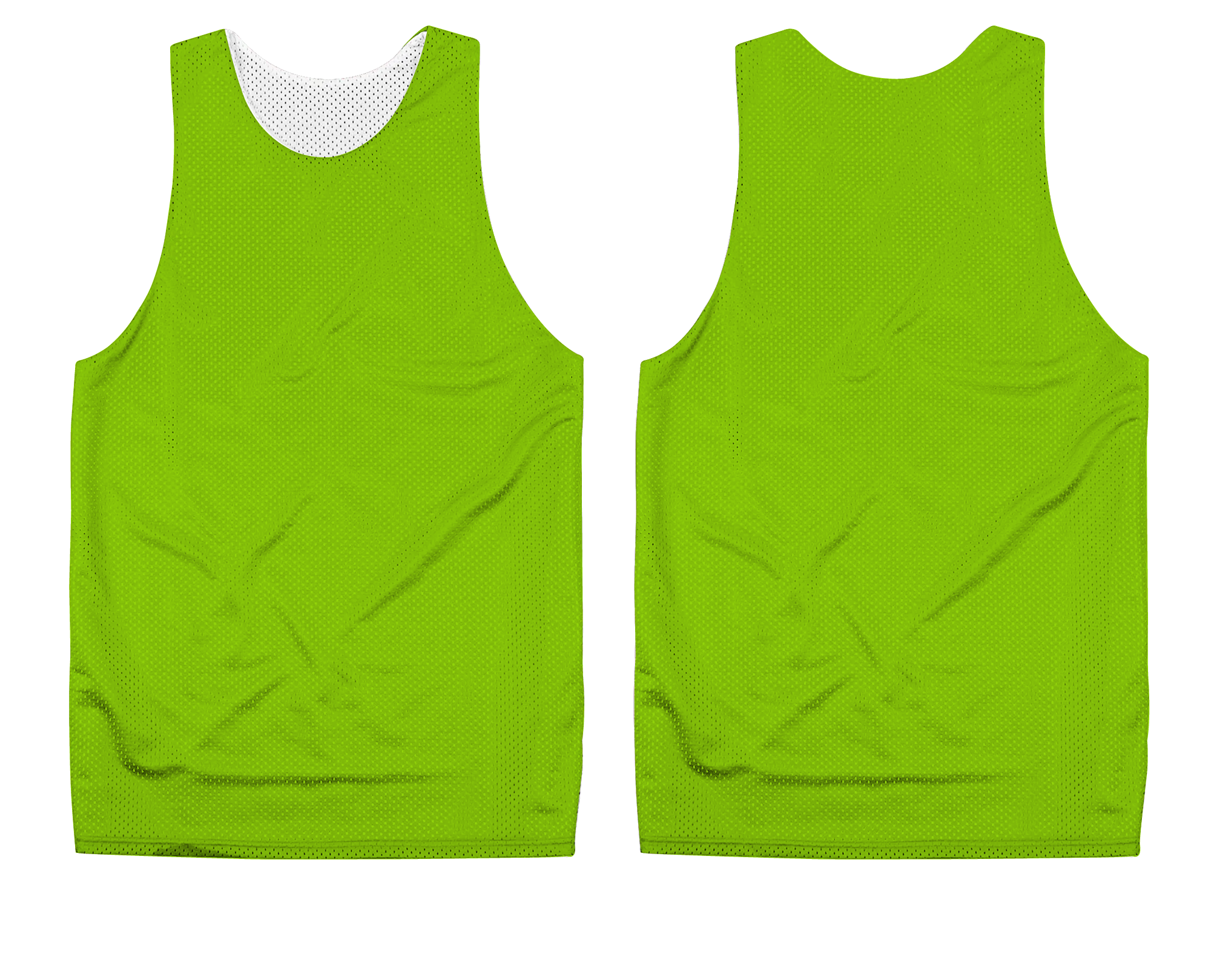 Custom green adult youth unisex pinnies - Pinnies