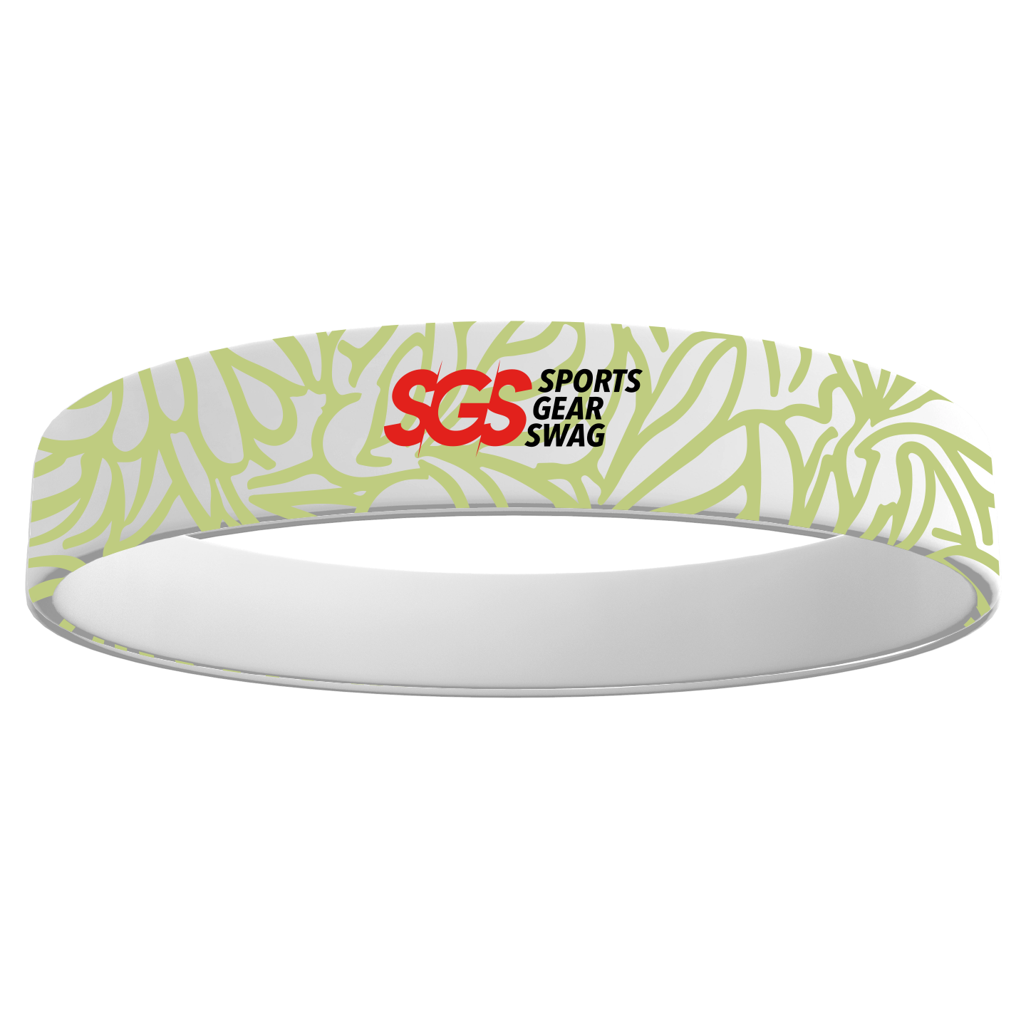 Custom wristband silicone organic floral pattern - Wristbands
