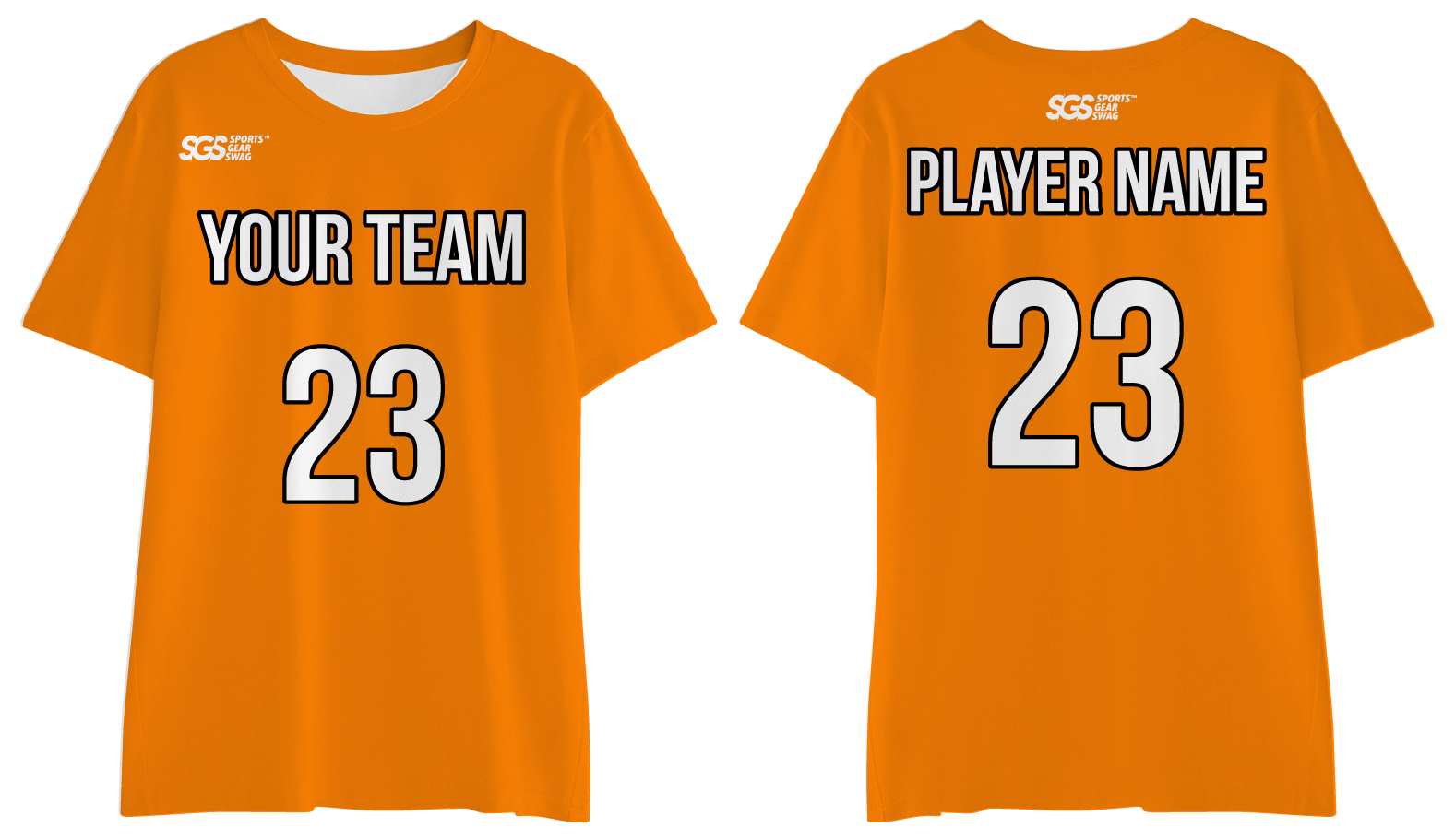 Custom orange adult youth unisex comfort short-sleeve t shirt - Shirt