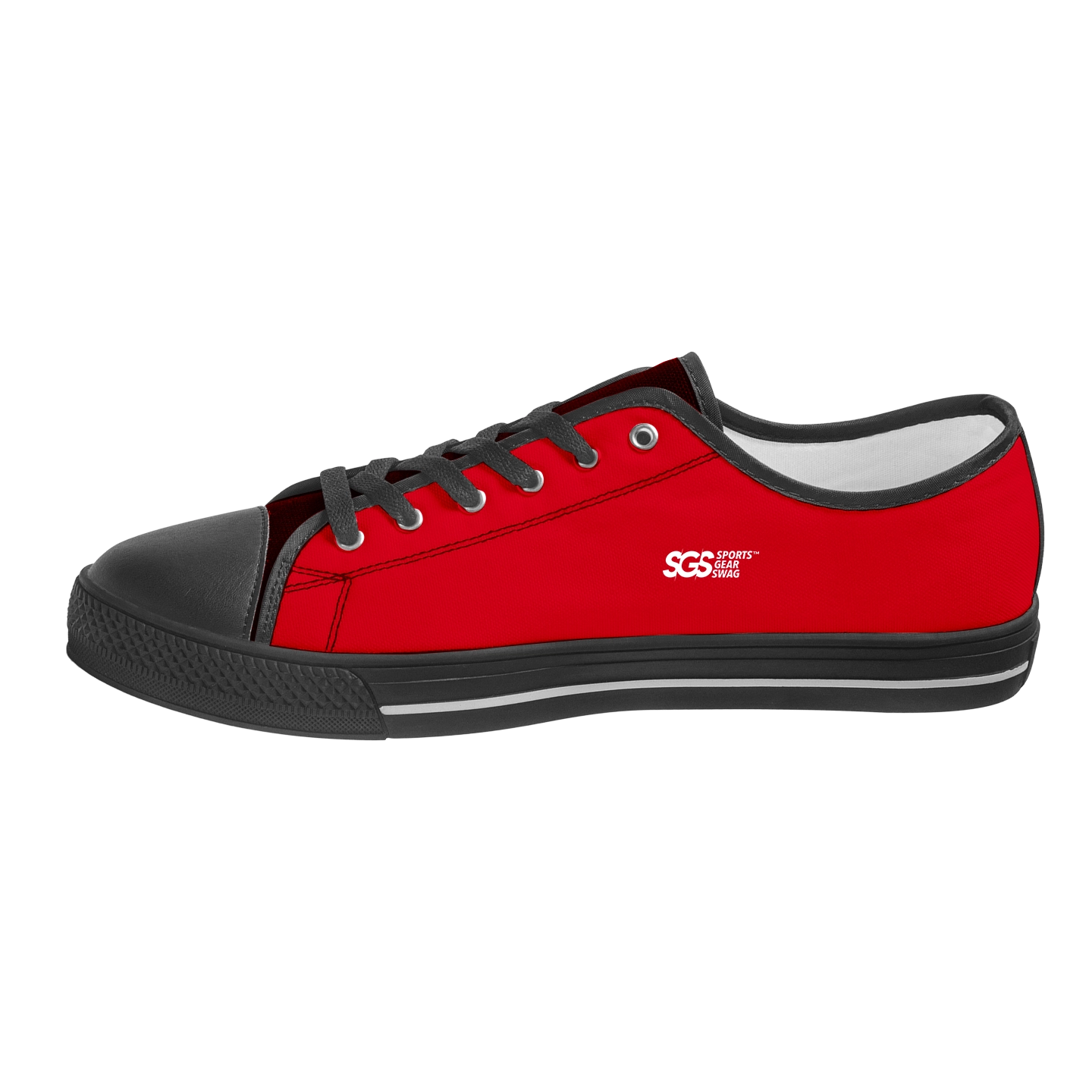 Custom Low Top Canvas Shoes Black Rush - LOW-TOP-SHOES