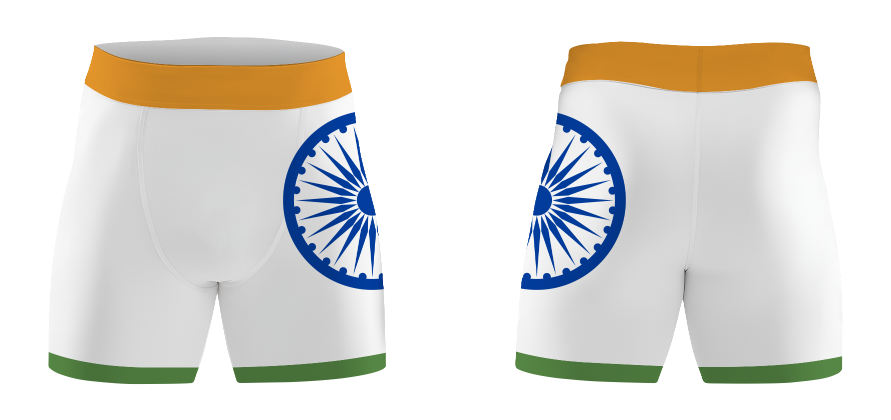 Custom compression dance shorts pride of bharat - Dance-shorts