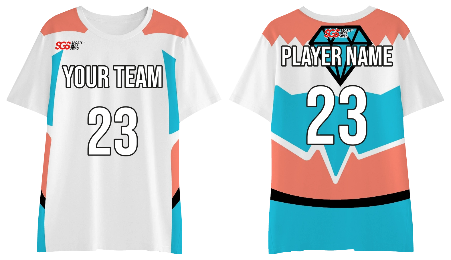 Custom moisture-wicking diamond adult youth unisex shirt - Pickleball-jerseys
