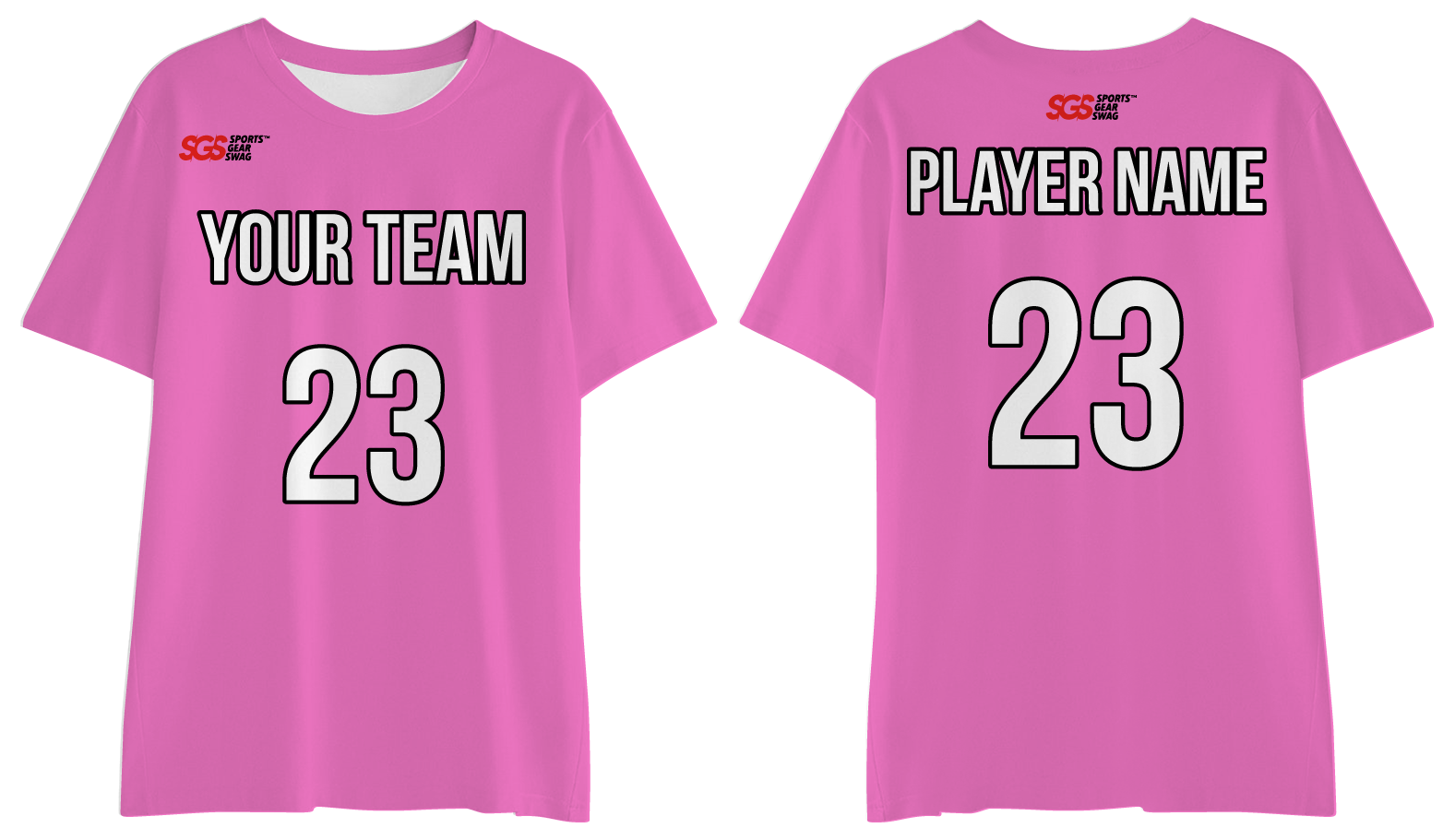 Custom pink adult youth unisex short-sleeve comfort t shirt - Shirt
