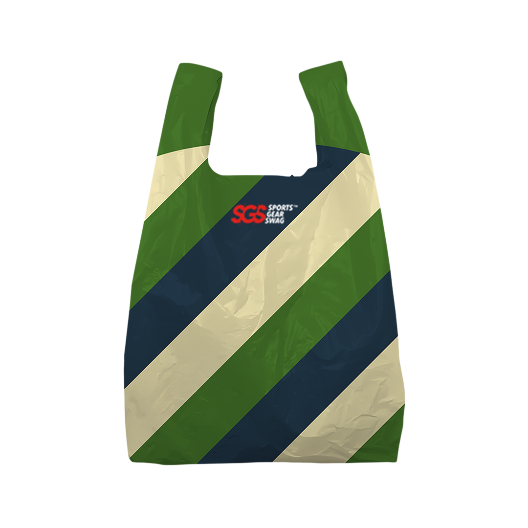 Custom plastic bags diagonal stripes - Plastic-bags