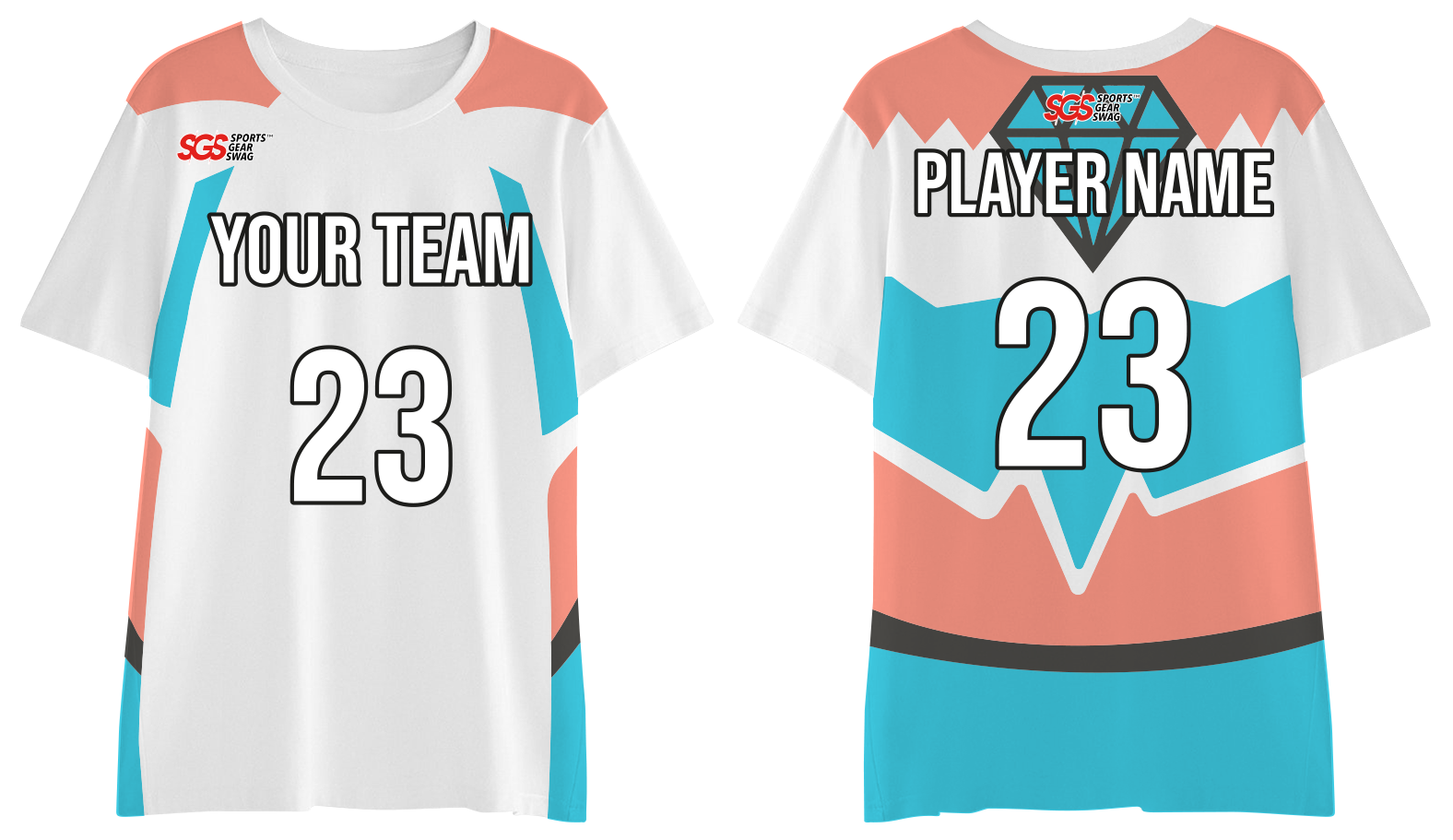 Custom moisture-wicking diamond adult youth unisex shirt - Jersey