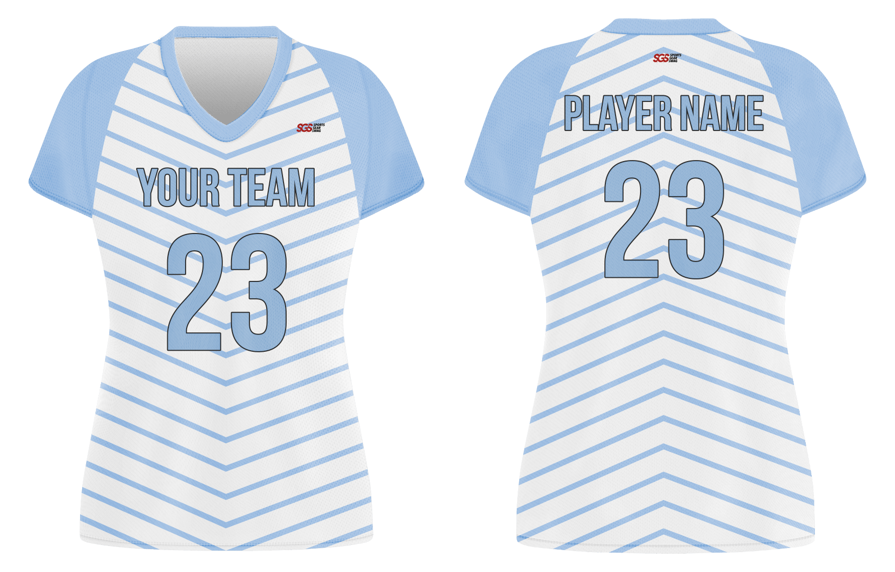 Custom semi geometric lines adult youth volleyball jersey - Jersey