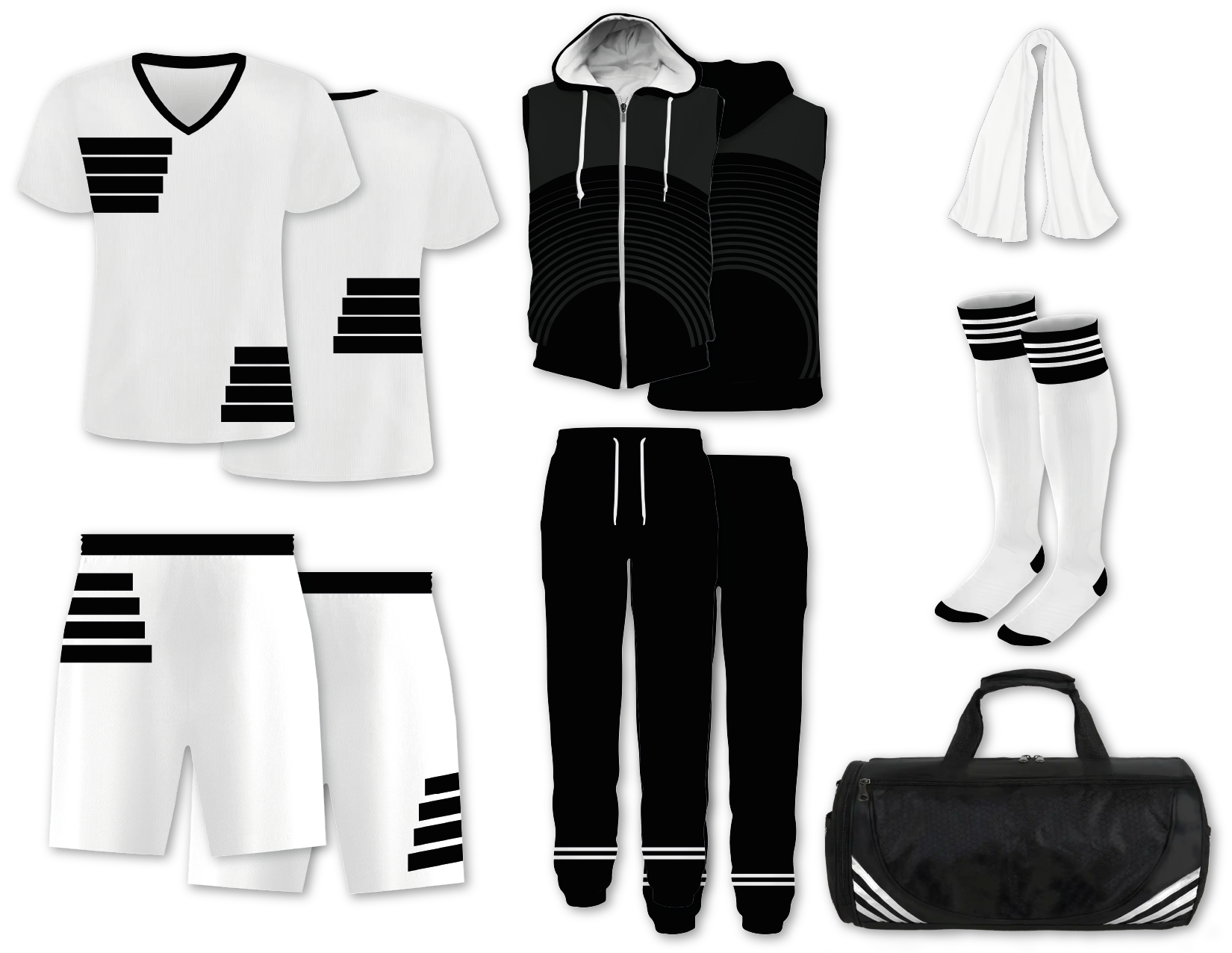 Custom black stripes adult youth soccer jersey - Jersey