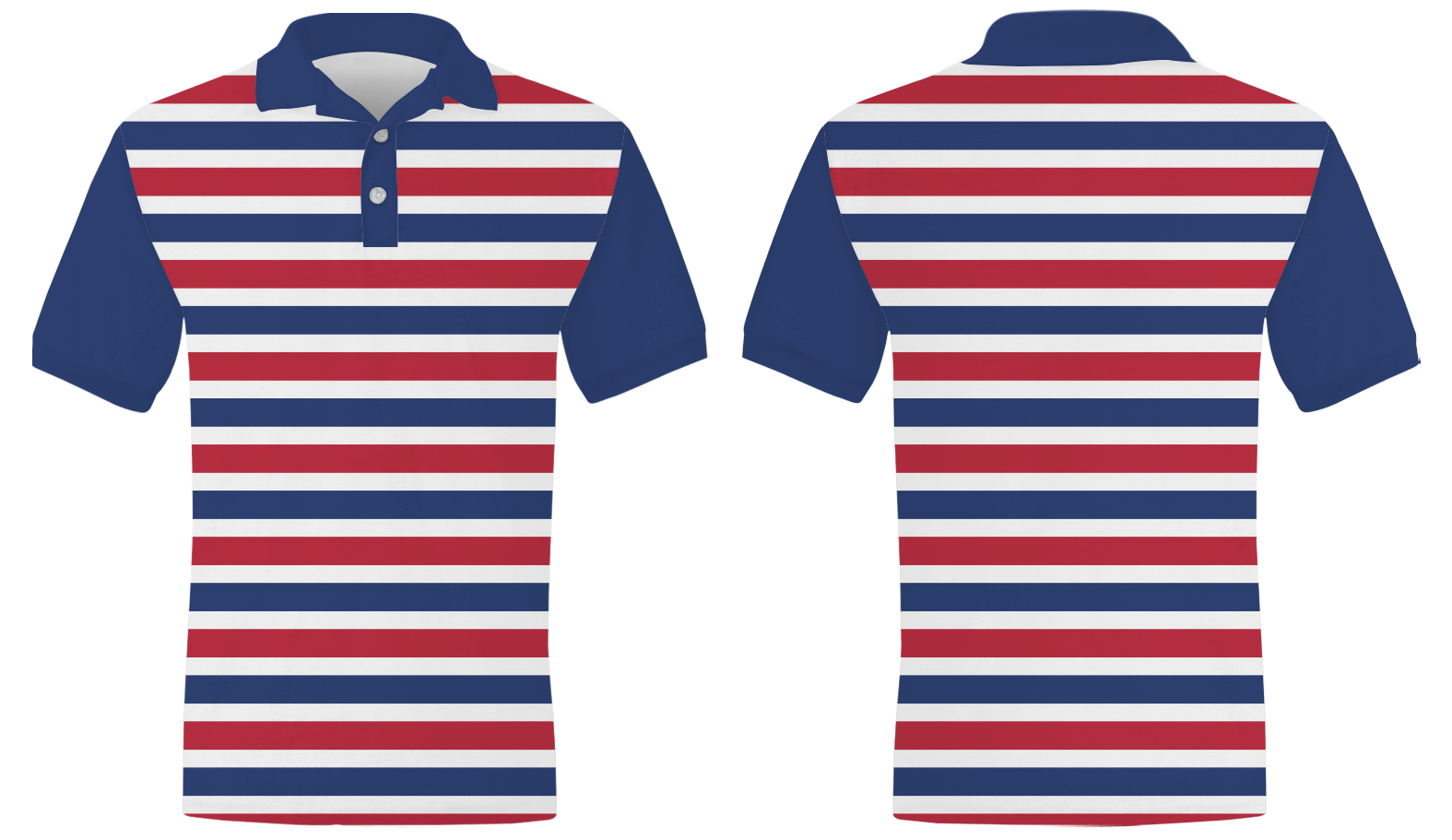 Custom multi horizontal stripes adult youth unisex polo - Shirt-polo