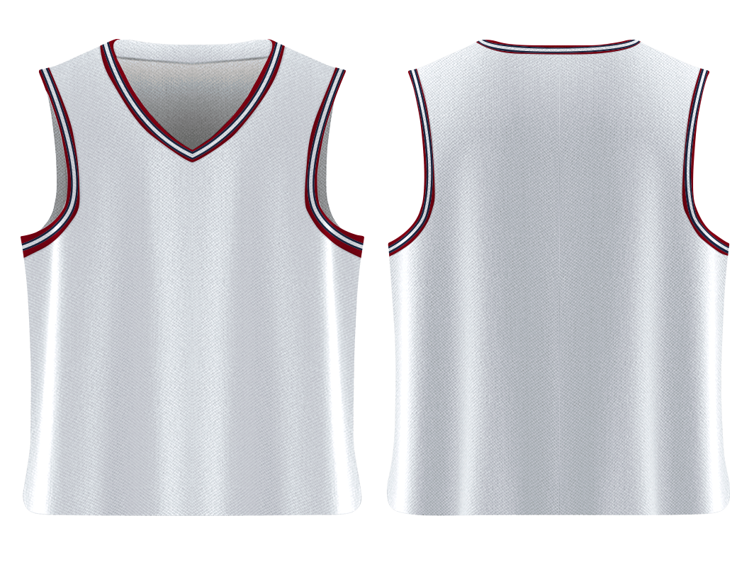 Custom solid white adult youth unisex basketball jersey - Jersey