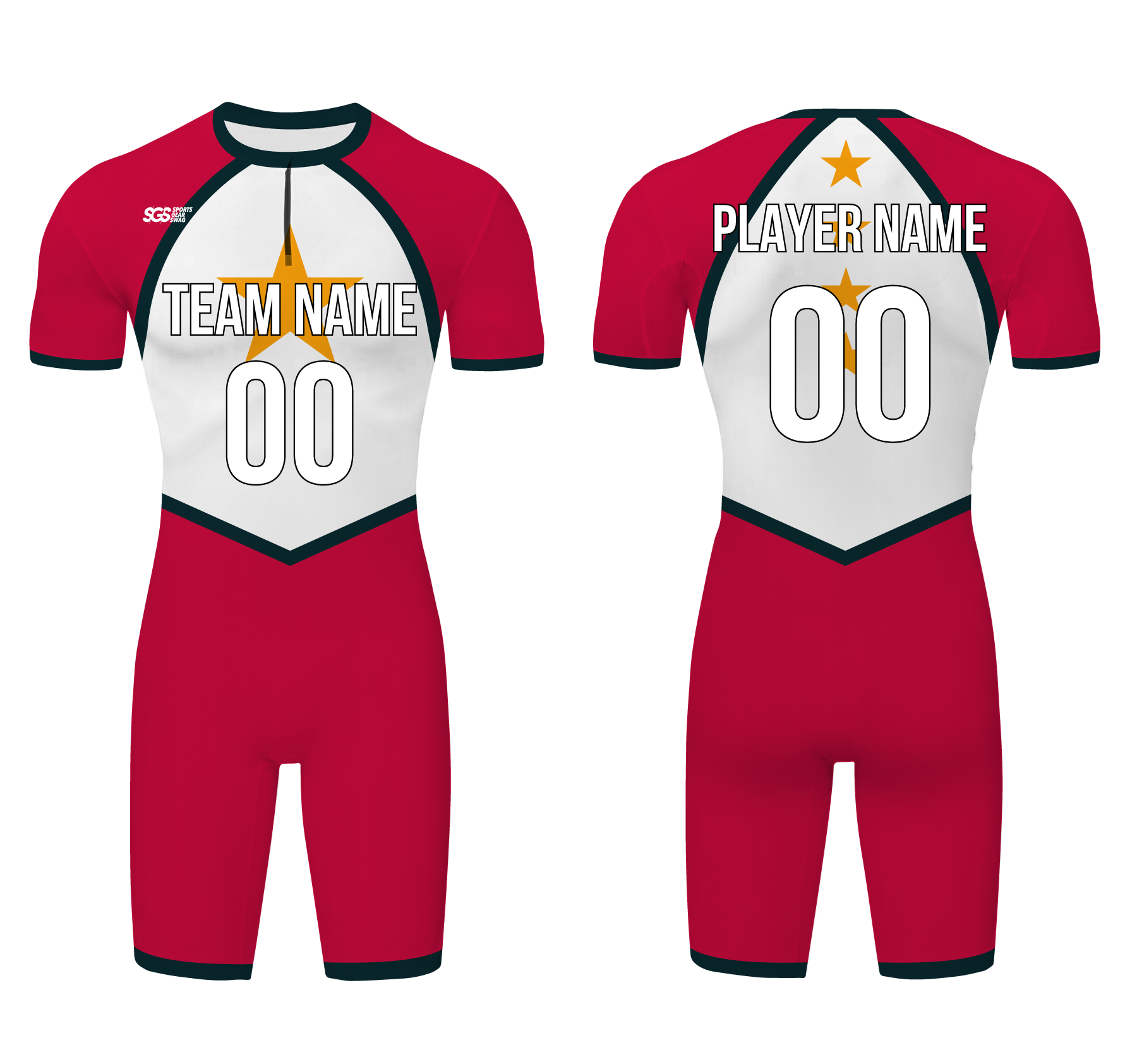 Custom water men speed suit sparkling stars - Men-water-speed-suits