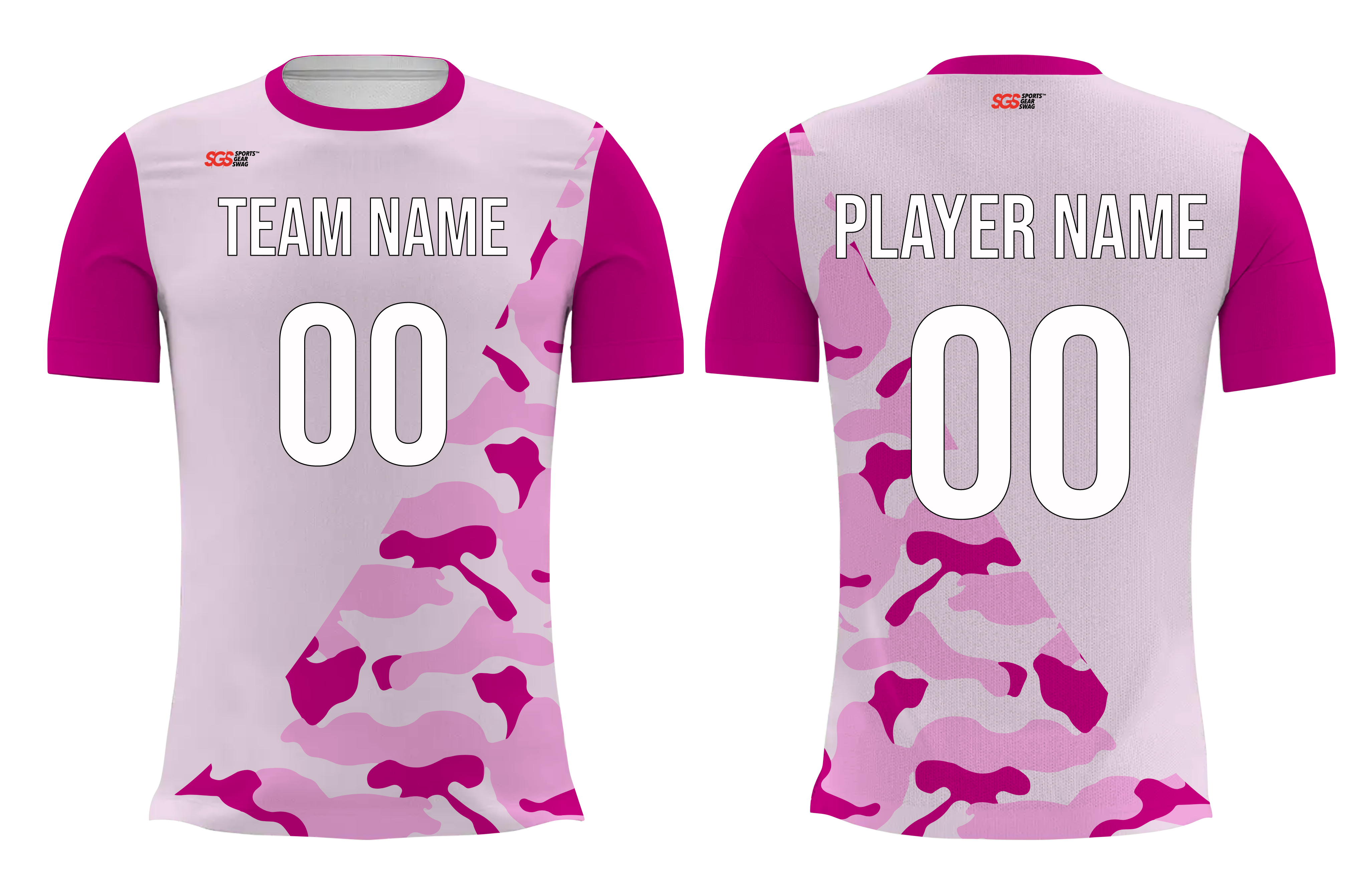 Custom light pink camo adult youth volleyball unisex jersey - Jersey