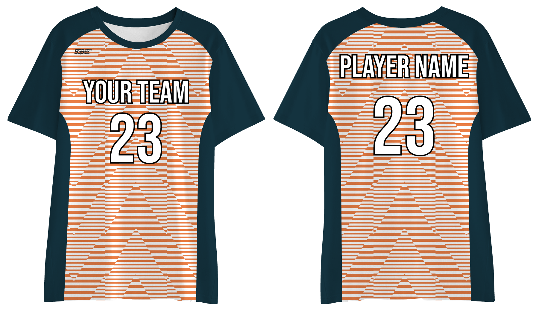 Custom training shirt adult youth unisex triangular stripe - Shirt