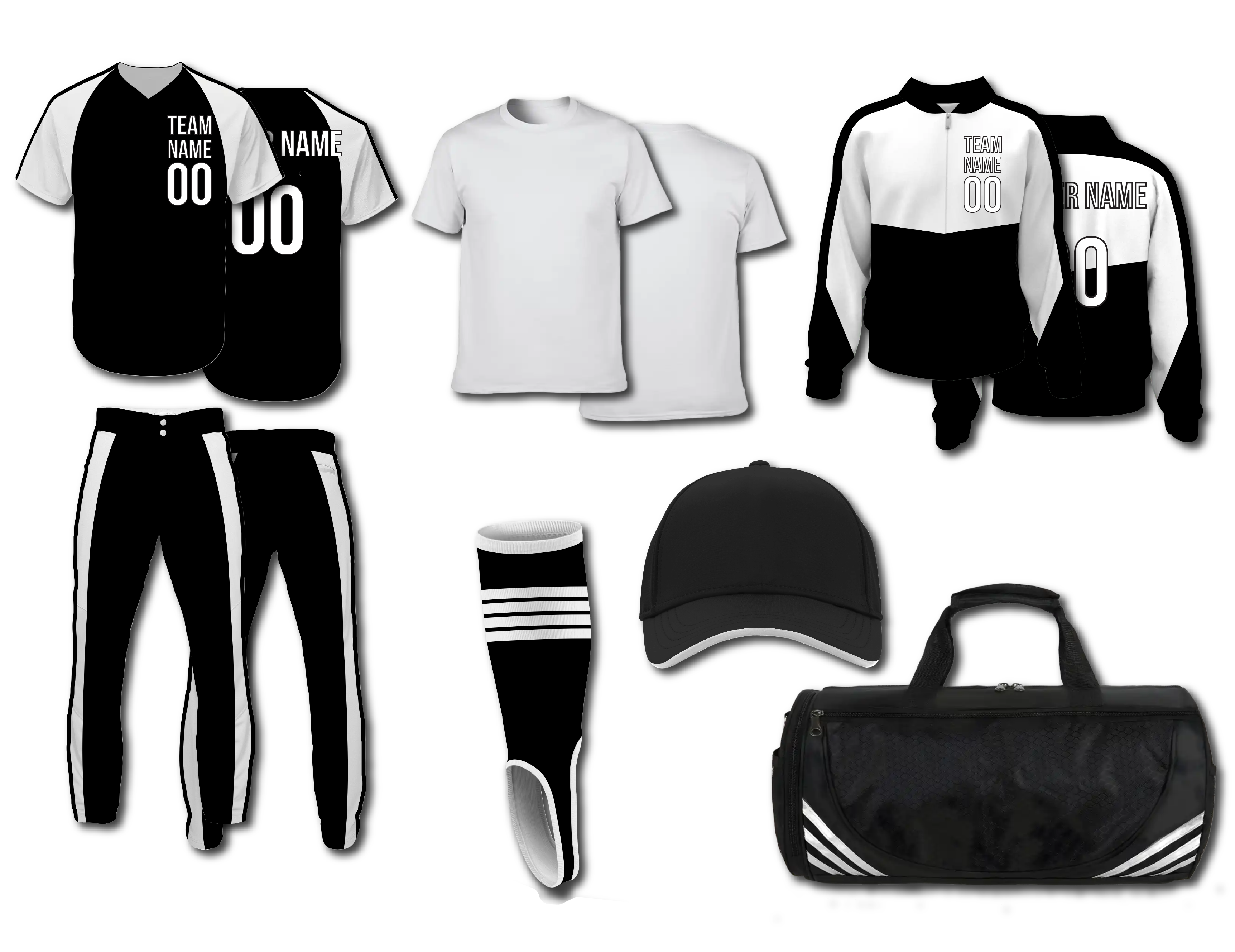 Custom black   adult youth unisex softball jersey - Jersey