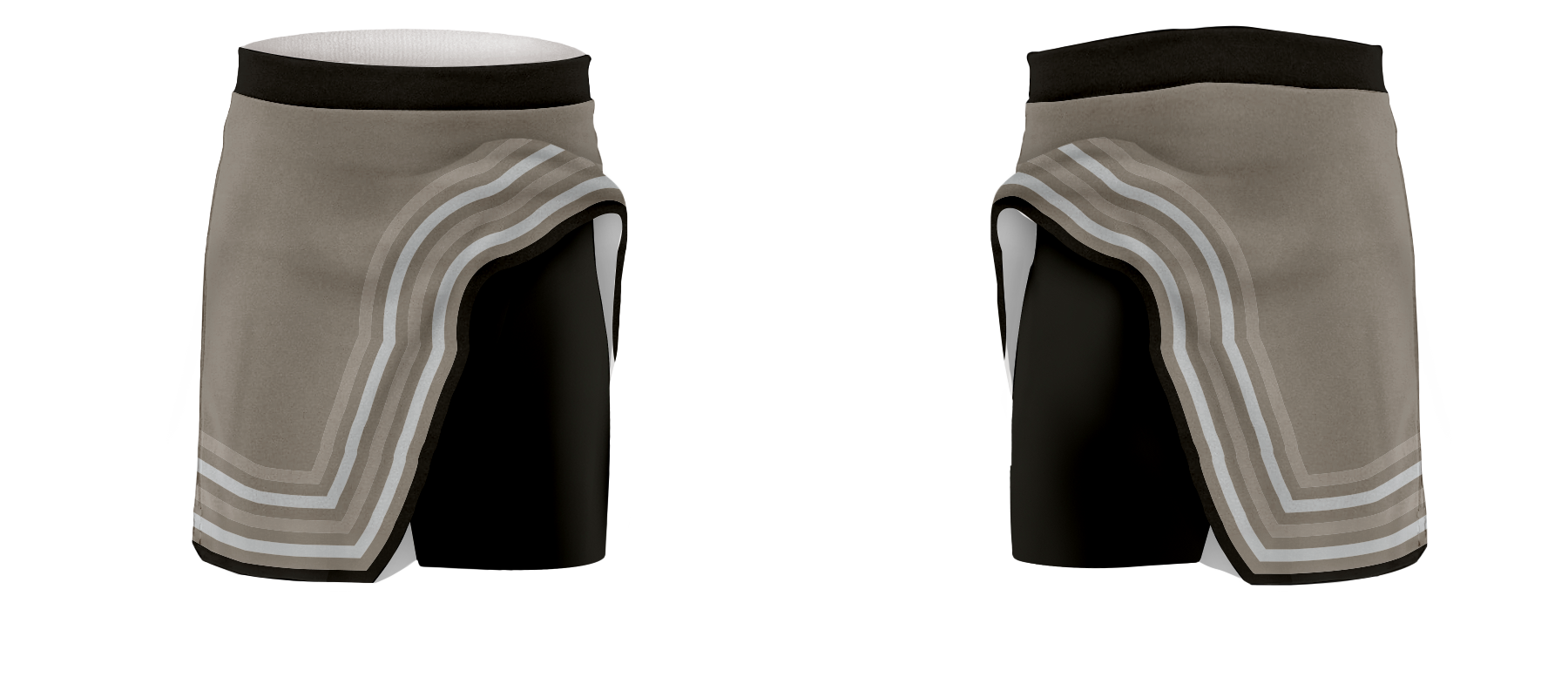 Custom  adult youth badminton tight skirt mocha mist - Badminton-skirts