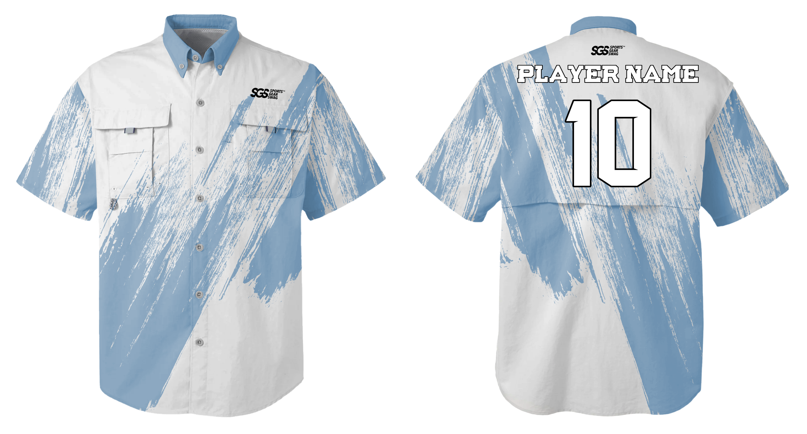 Custom fishing shirt adult youth unisex ocean fade - Jersey