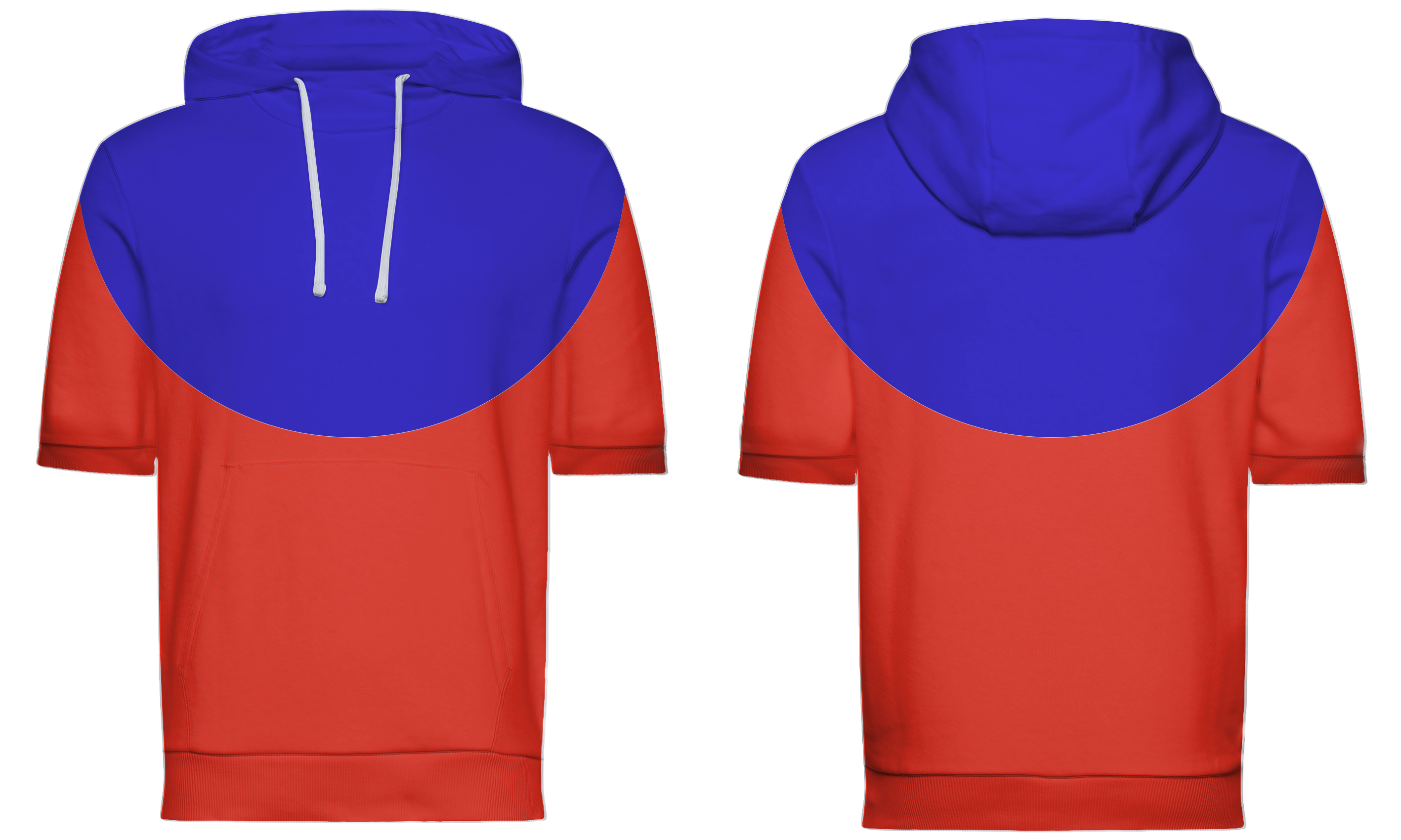 Custom top circle design adult youth unisex short sleeve hoodie - Hoodie