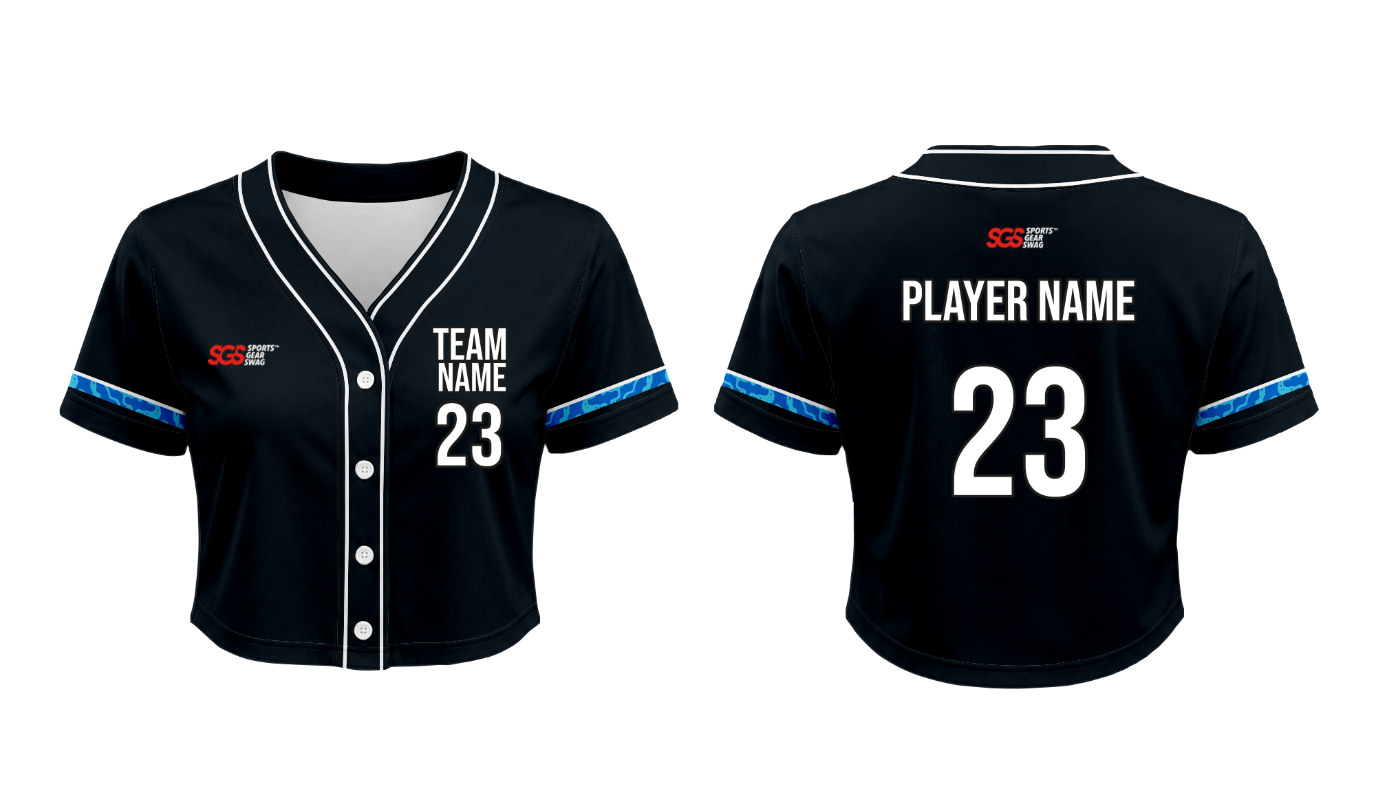 Custom modern cropped adult youth unisex baseball jersey - Cropped-baseball-jerseys