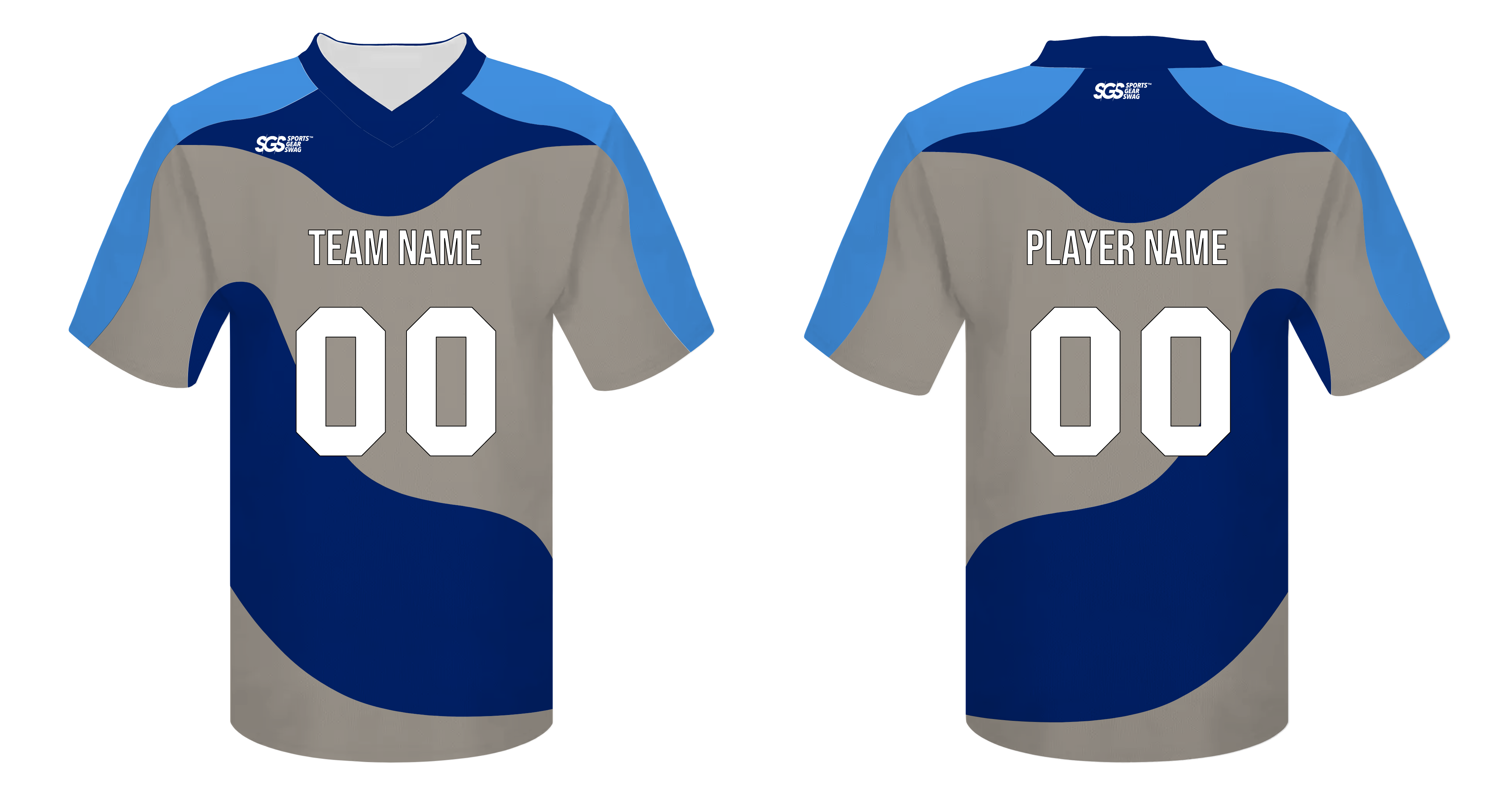 Custom semi-wave abstract adult youth unisex football jersey - Jersey