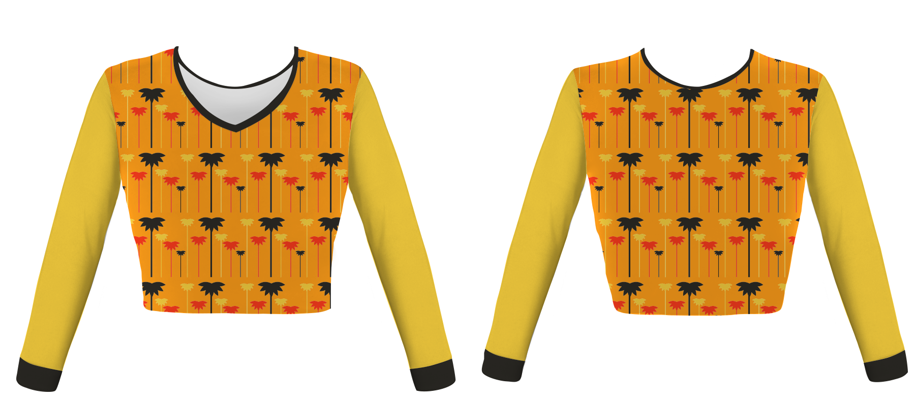 Custom tree  nature adult youth unisex cheerleading long sleeve jersey - Jersey