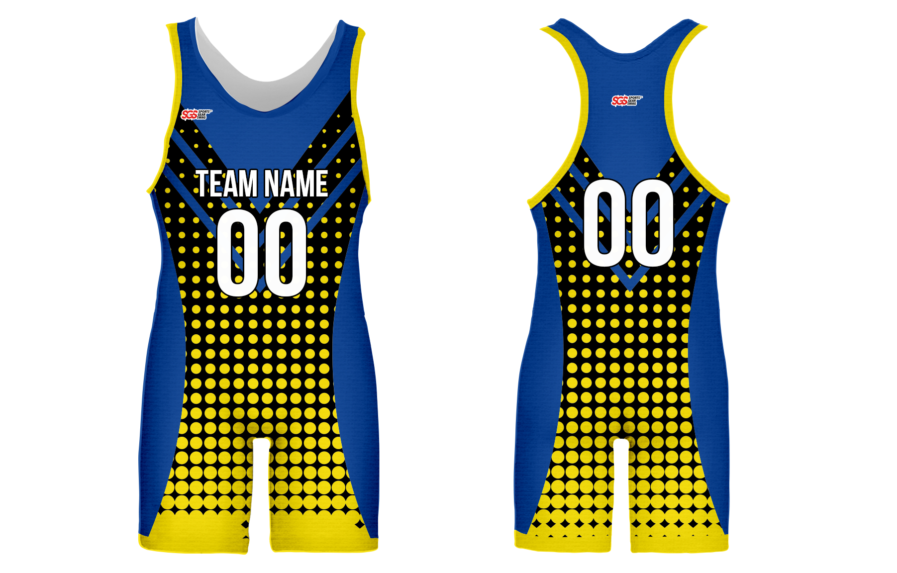Custom eclipse circle adult youth unisex wrestling singlet - Wrestling-singlets