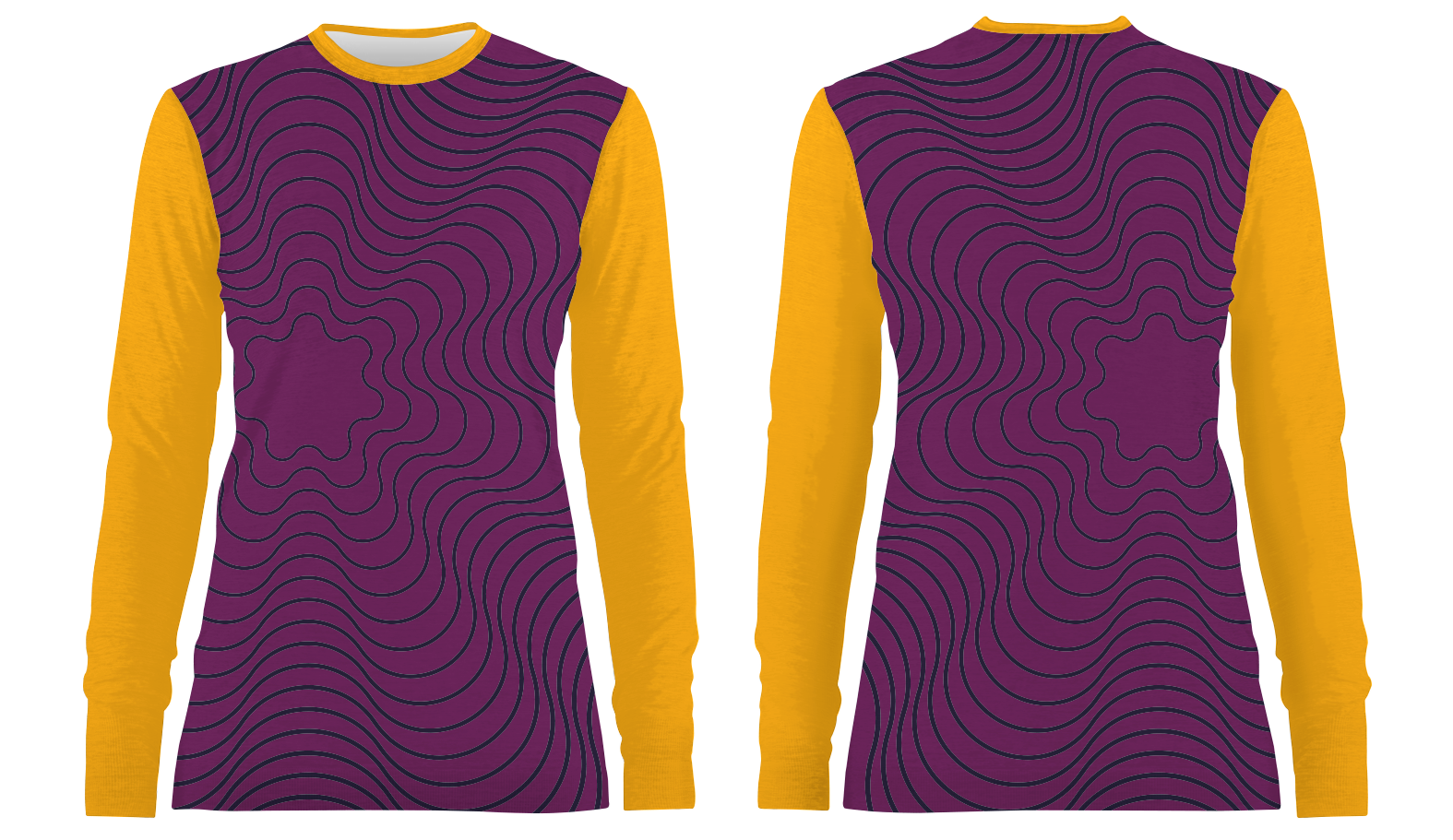 Custom layered lines adult youth unisex long sleeve shirt-shooting shirts - Shirt-long-sleeve