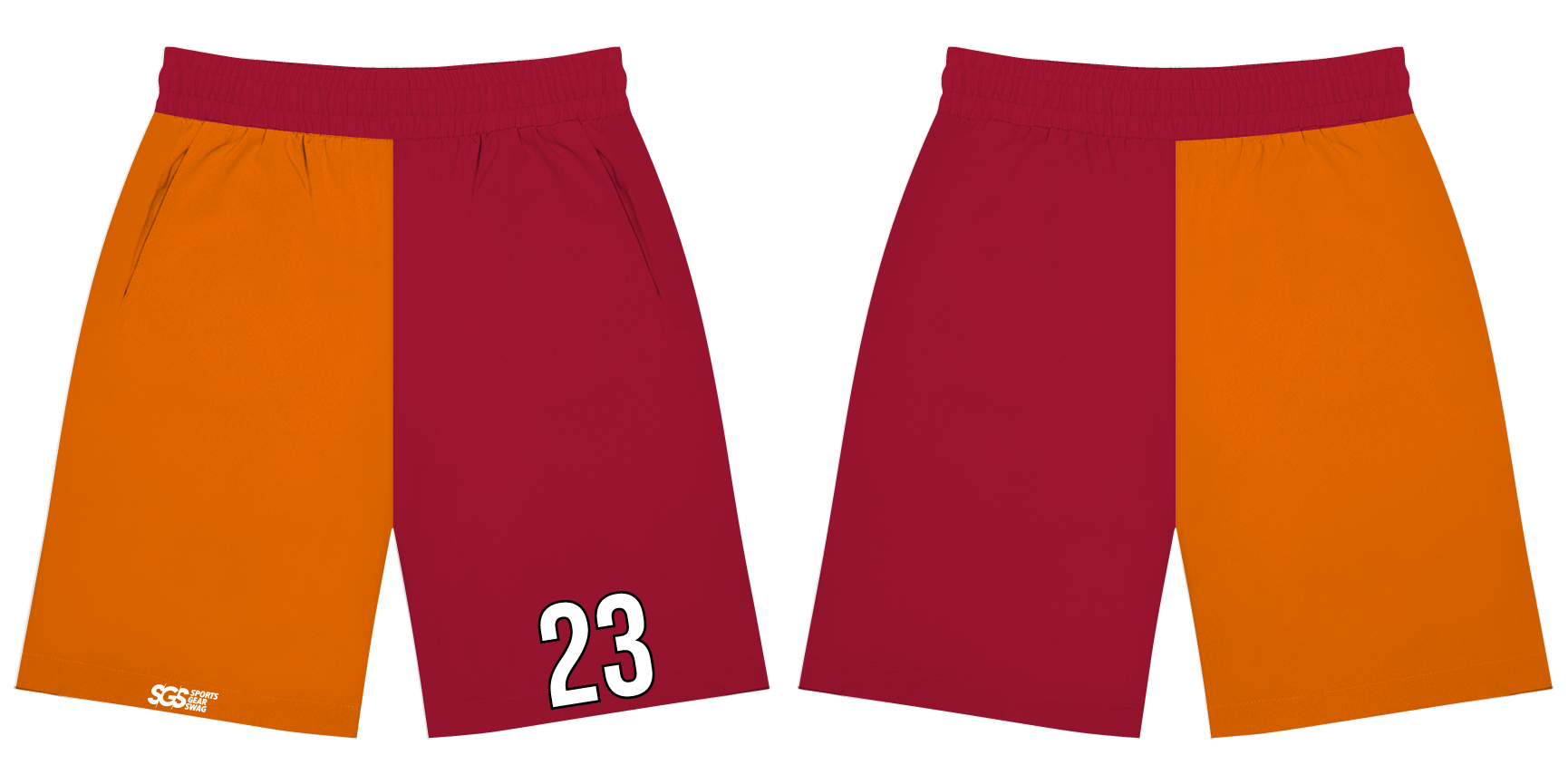 Custom climbing shorts adult youth unisex two tone - Short