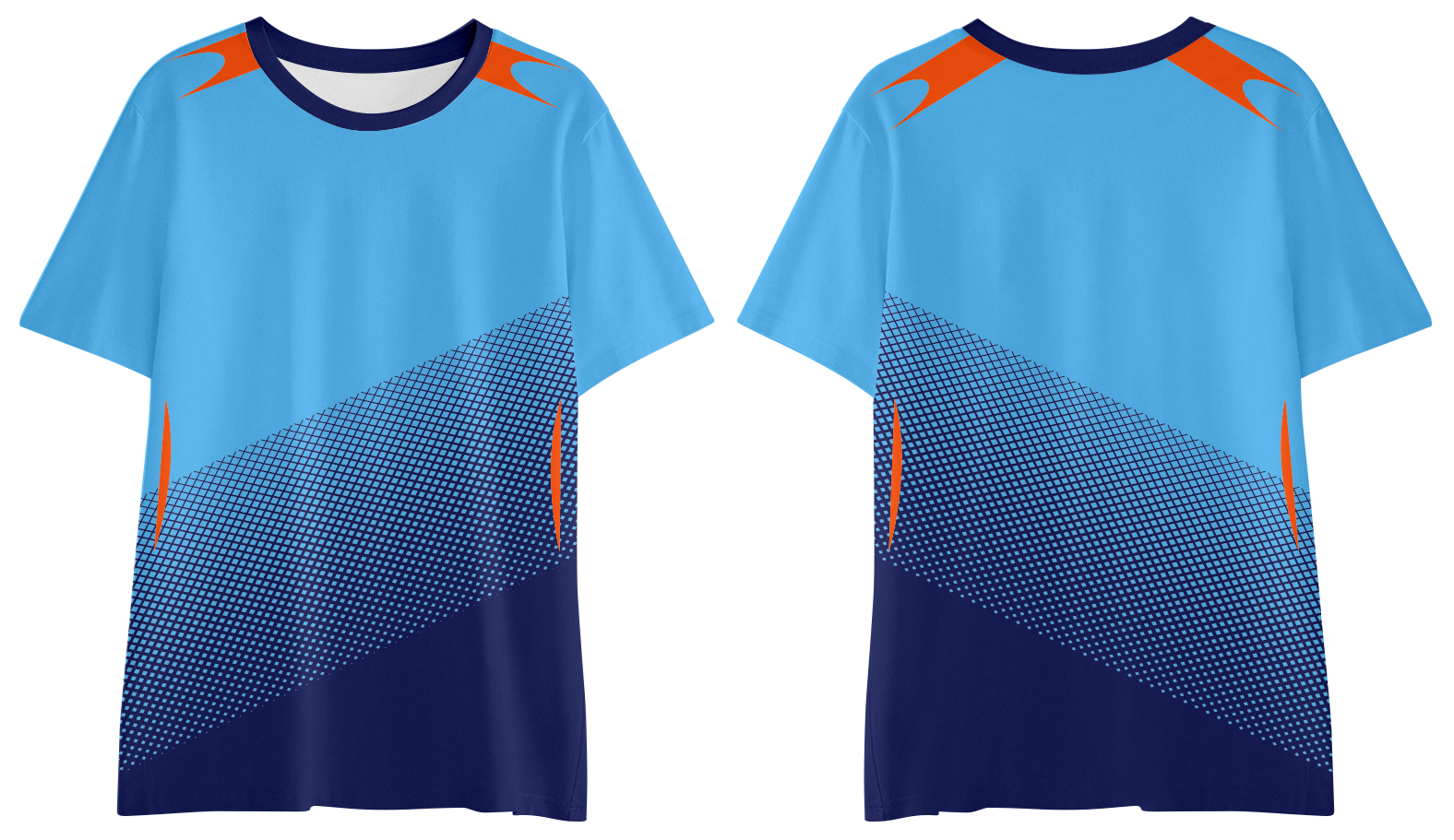 Custom moisture-wicking diagonal sections adult youth unisex shirt - Shirt