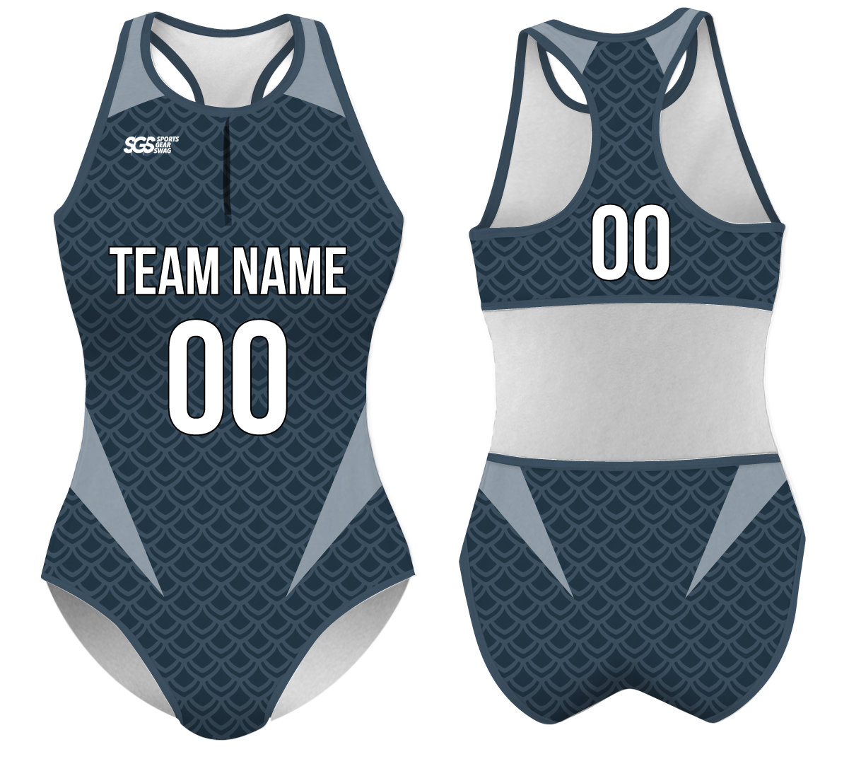 Custom water women speed suit aqua scales - Women-water-speed-suits