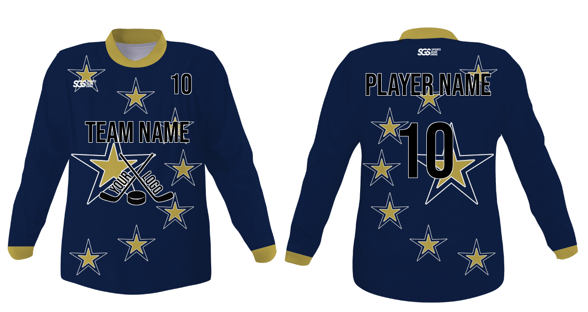 Custom bright star adult youth unisex hockey jersey - Jersey
