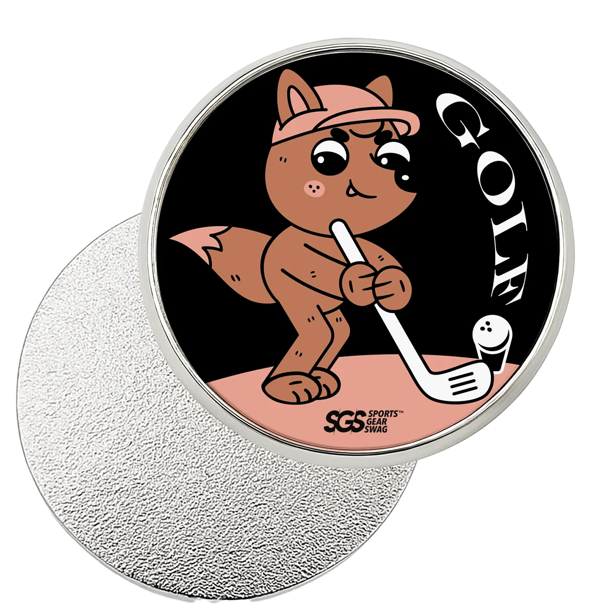 Custom golf ball marker set fox - Golf-ball-marker-sets