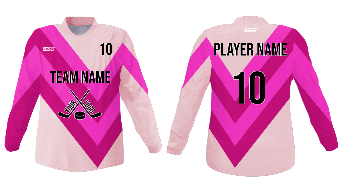Custom v- stripe youth unisex hockey jersey - Jersey