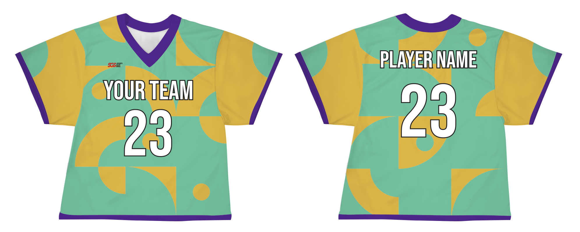 Custom multiple shapes adult youth unisex lacrosse jerseys - reversible uniform - Jersey