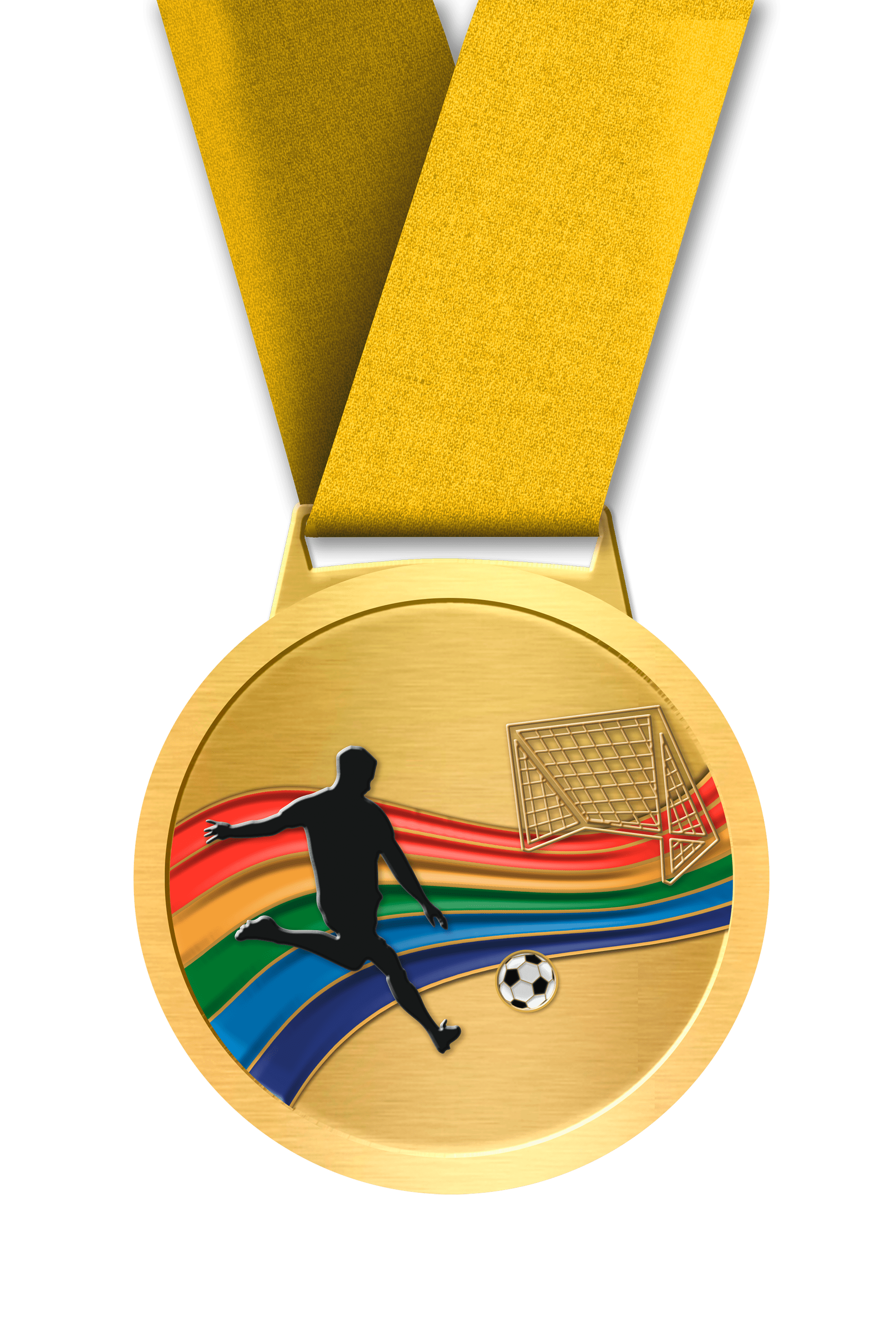 Soccer 2 gold medal awards - Medals-awards