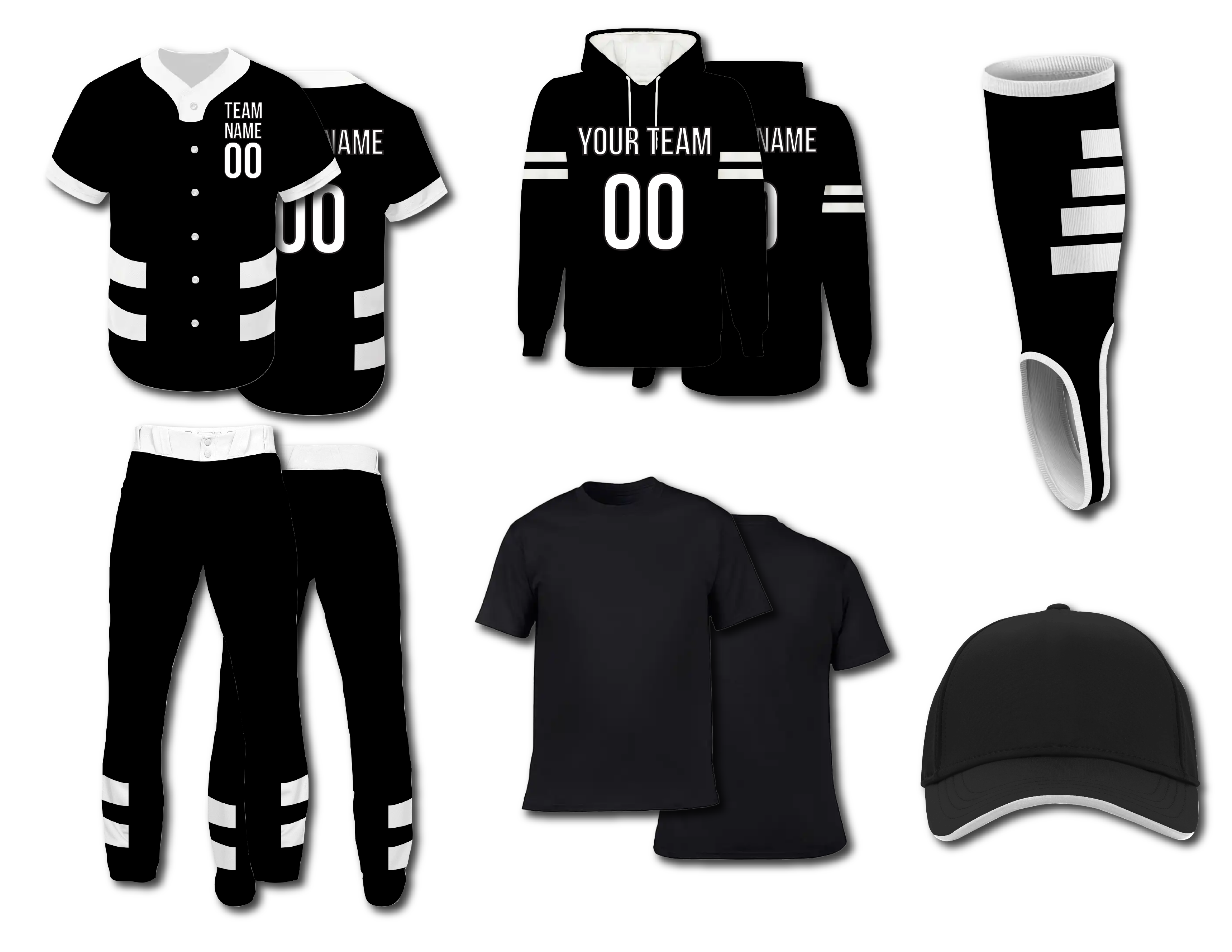 Custom chest stripe solids adult youth unisex baseball jersey - Jersey
