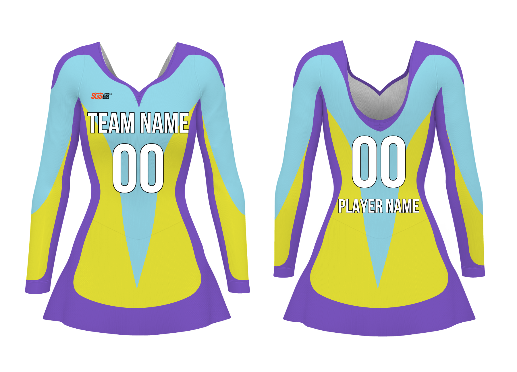 Custom women long sleeve ballet uniform aurora elegance - Ballet-uniforms