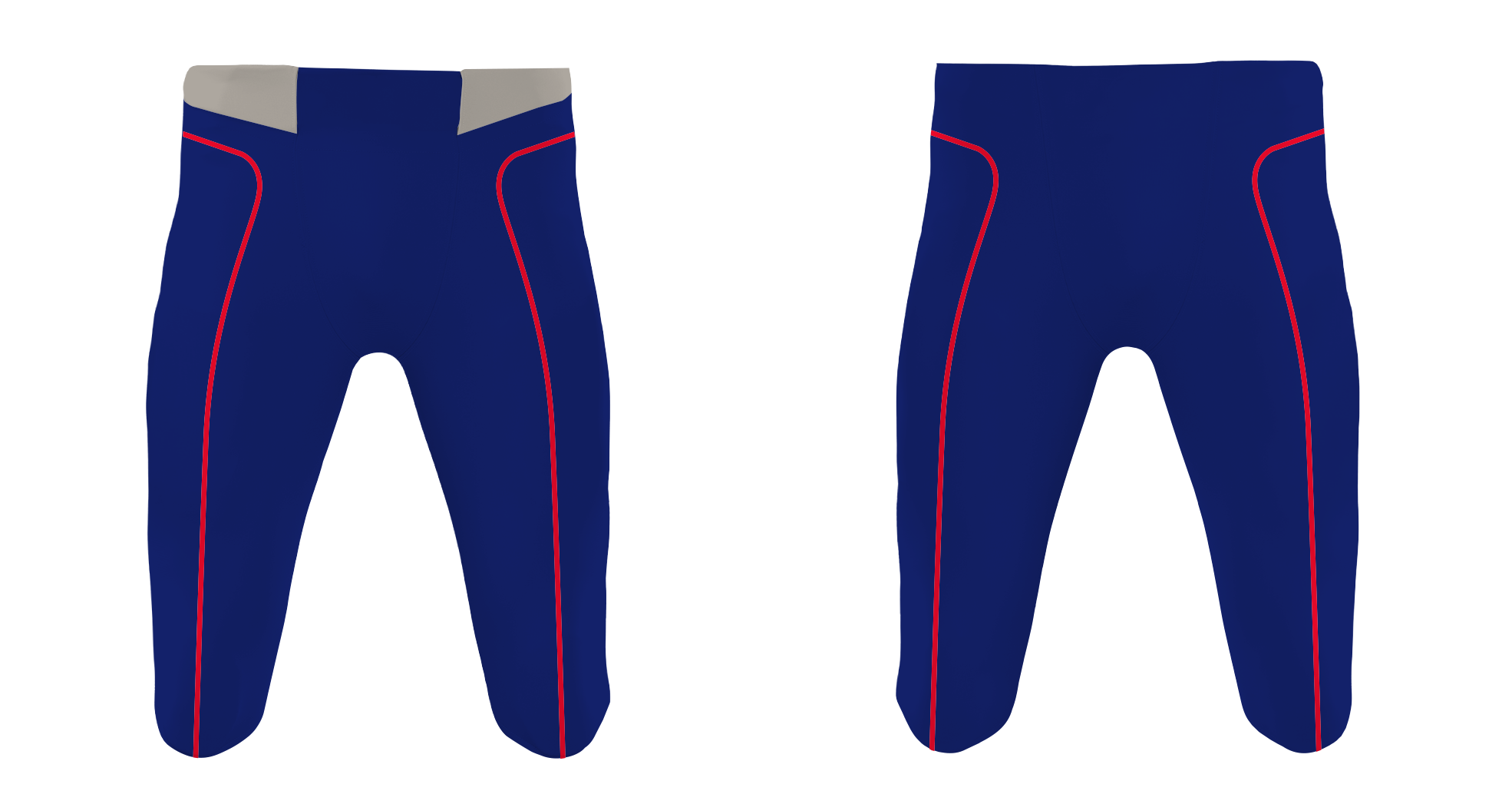Custom blue solids adult youth unisex football pants - Football-pants