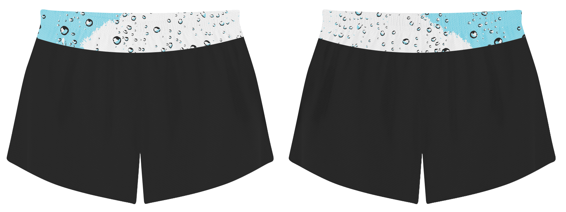 Custom water drop nature adult youth volleyball shorts - Short